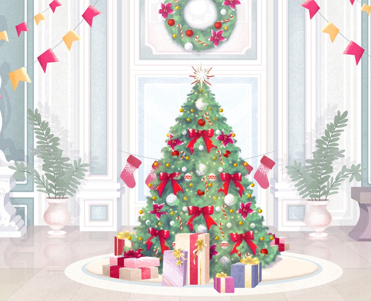 Christmas room — Иллюстрация на Dprofile