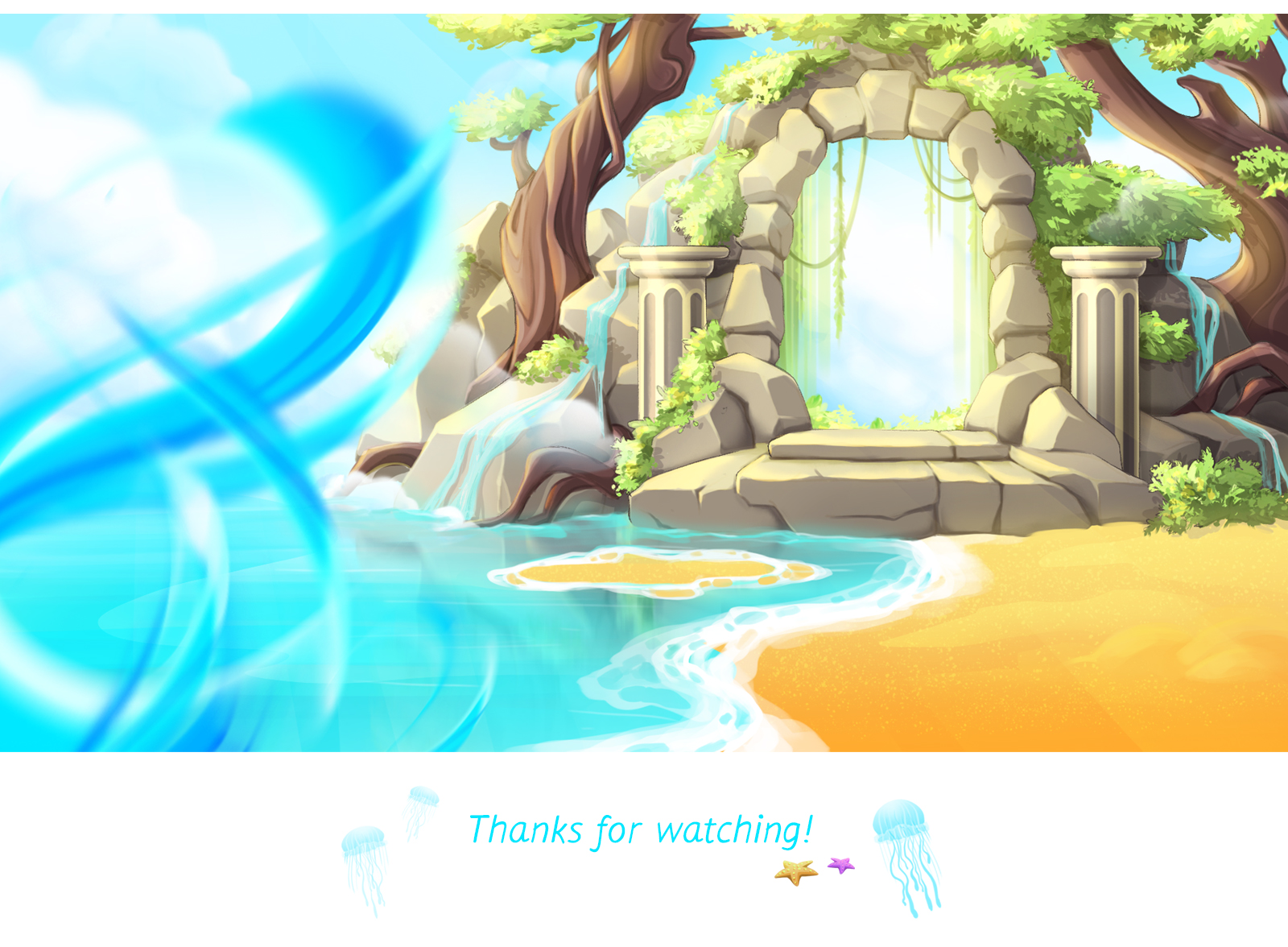 Background "Tropical Paradise" — Изображение №3 — Иллюстрация на Dprofile