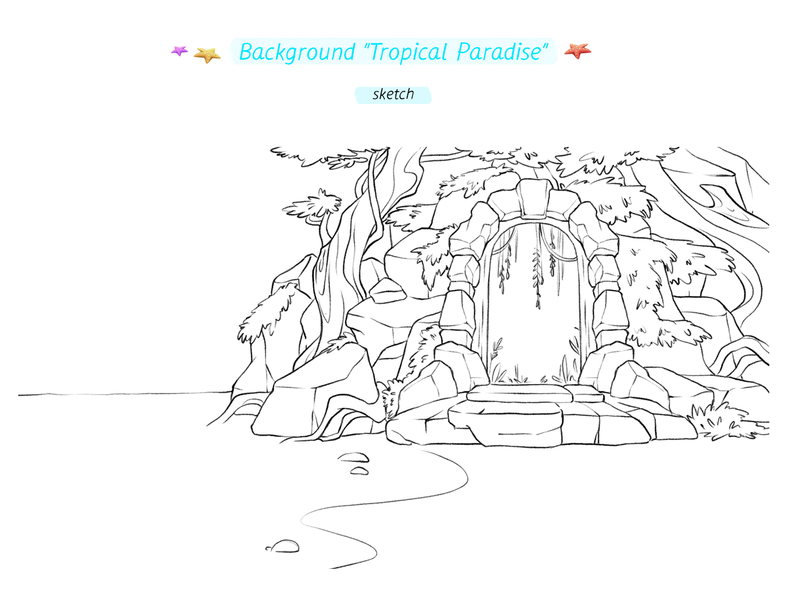 Background "Tropical Paradise" — Изображение №1 — Иллюстрация на Dprofile