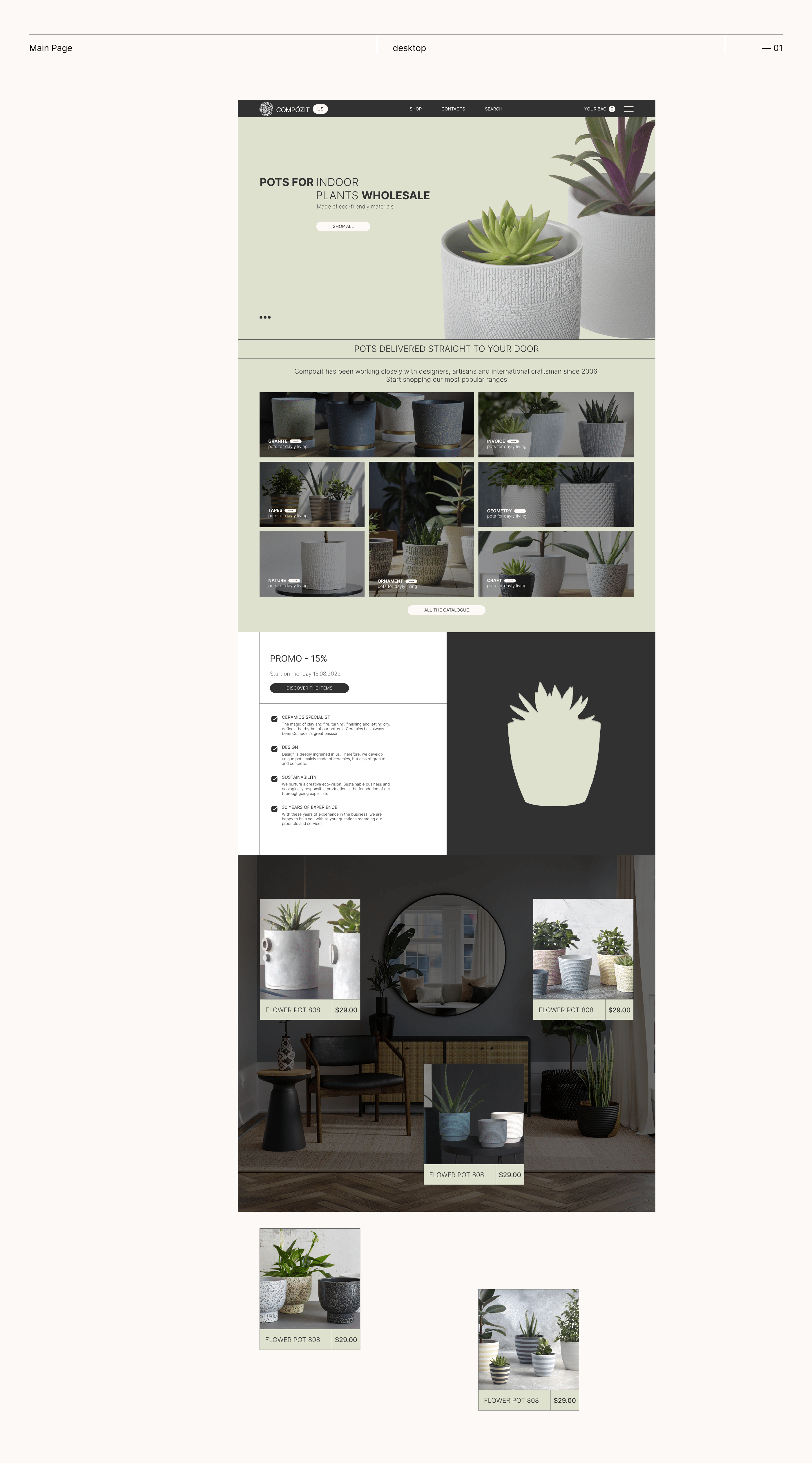 Compozit - Сайт для оптовых продаж — Изображение №3 — Интерфейсы на Dprofile
