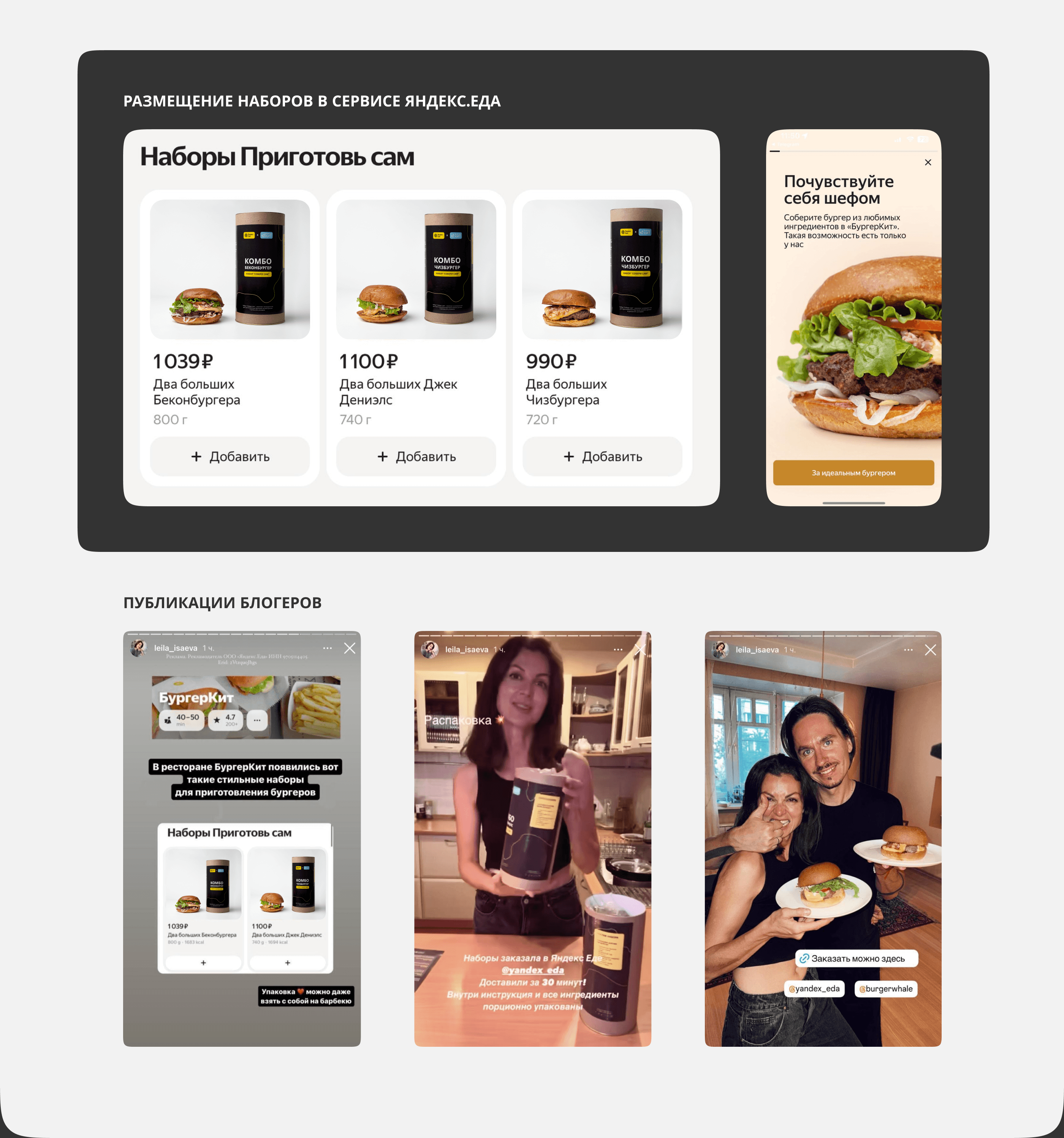 Коллаборация Яндекс.Еда и Бургер Кит — Изображение №5 — Брендинг, Графика на Dprofile