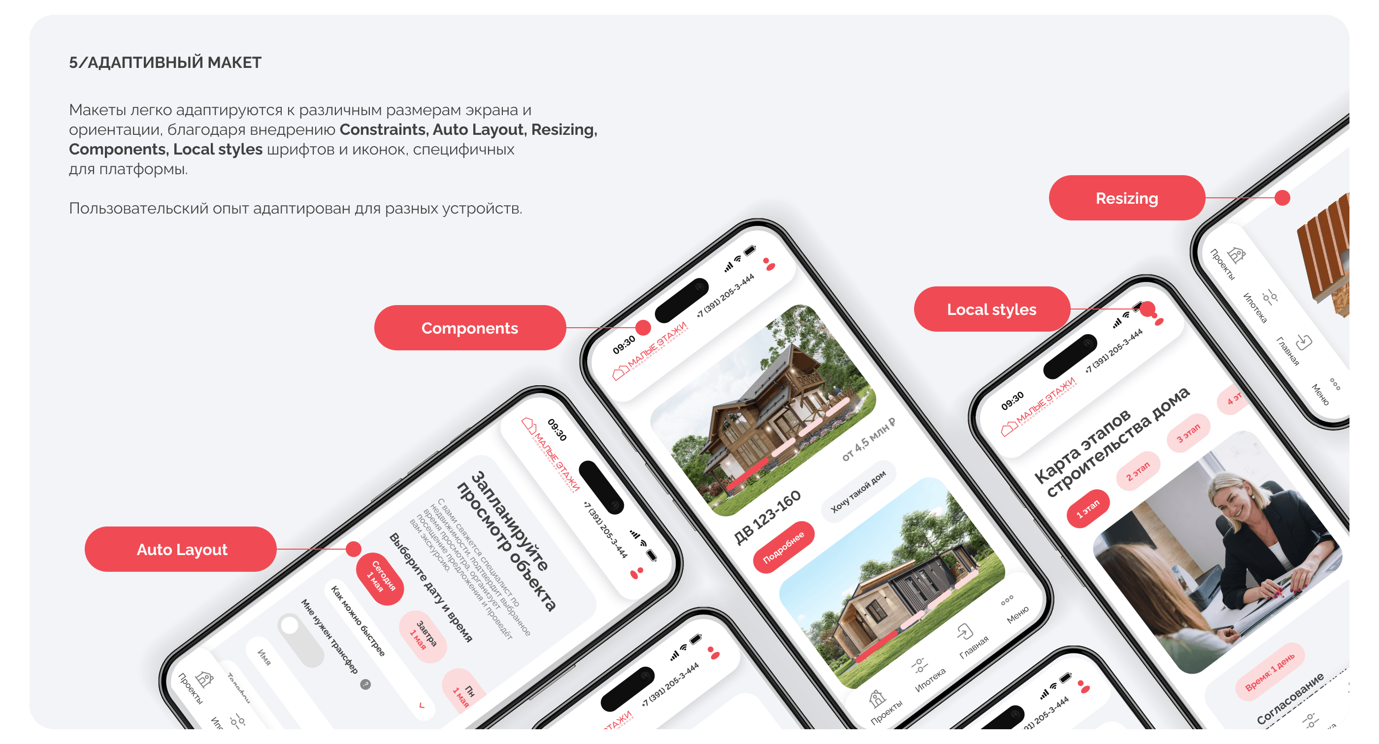 Малые этажи - Сайт для строительной компании — Изображение №9 — Интерфейсы на Dprofile