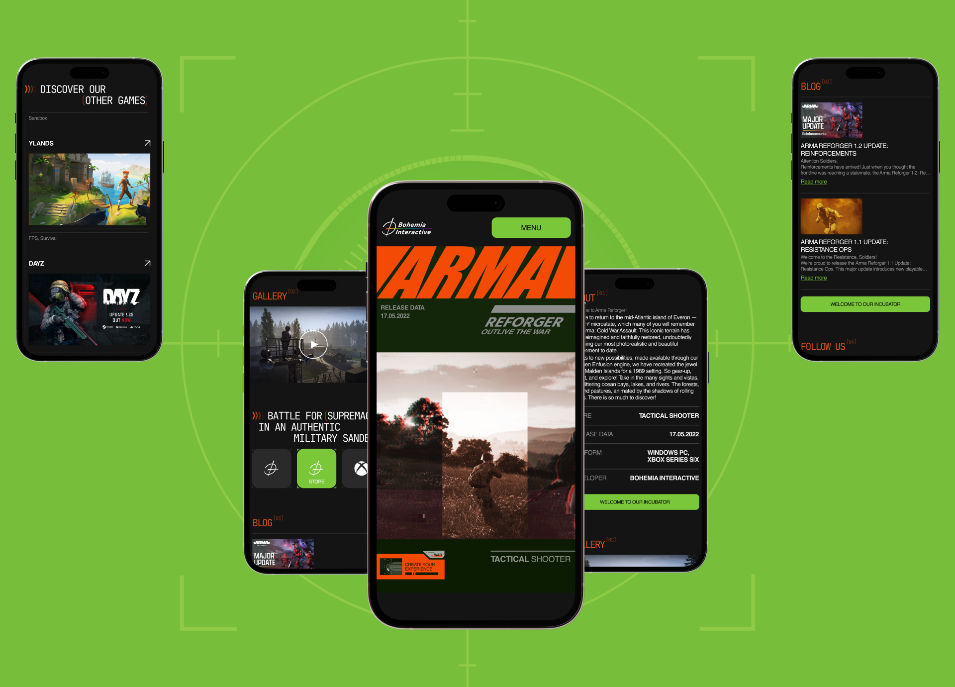 Bohemia Interactive | Redesign website concept — Изображение №7 — Интерфейсы на Dprofile