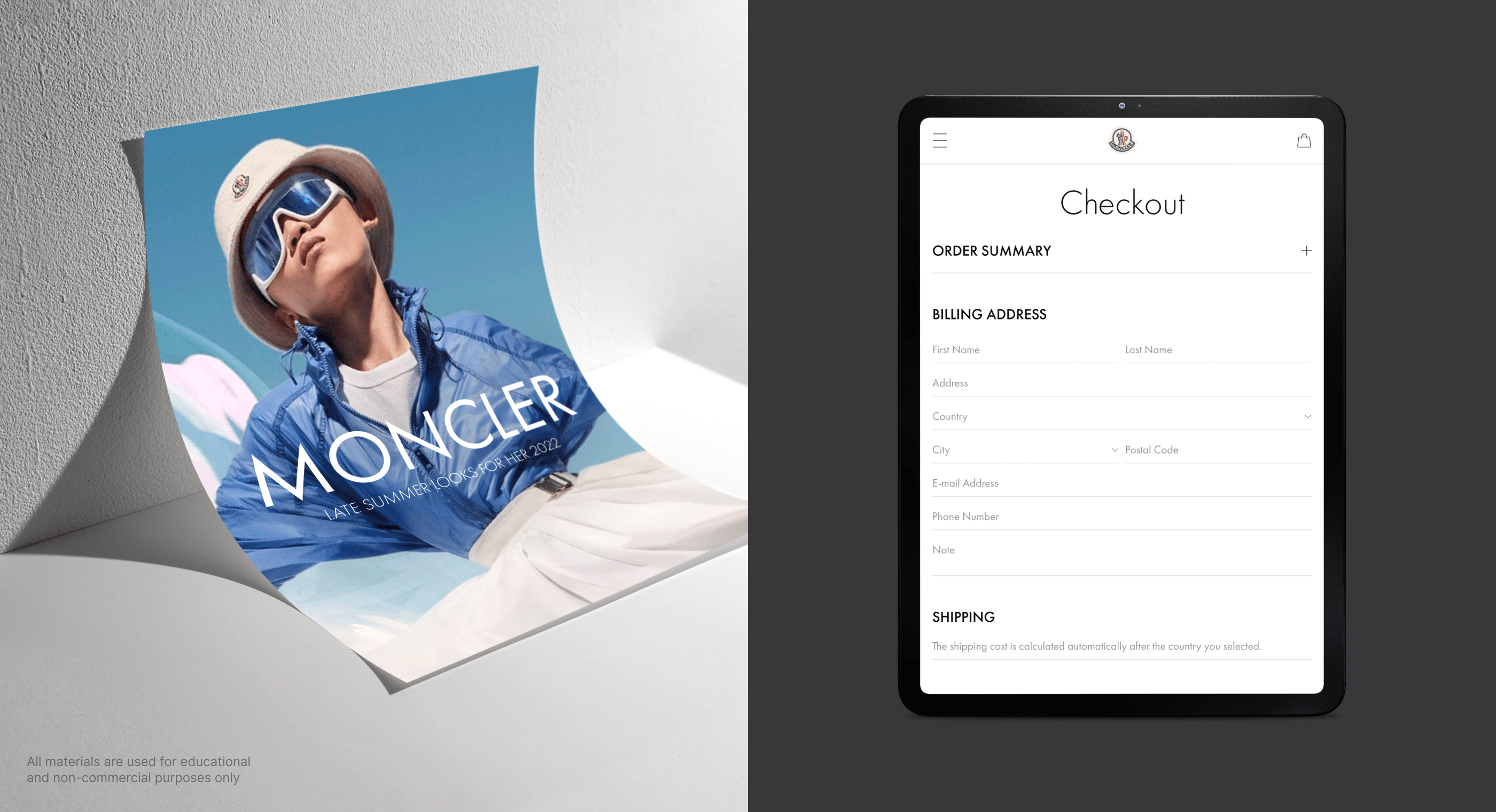 MONCLER/ E-commerce redesign — Изображение №9 — Интерфейсы, Анимация на Dprofile