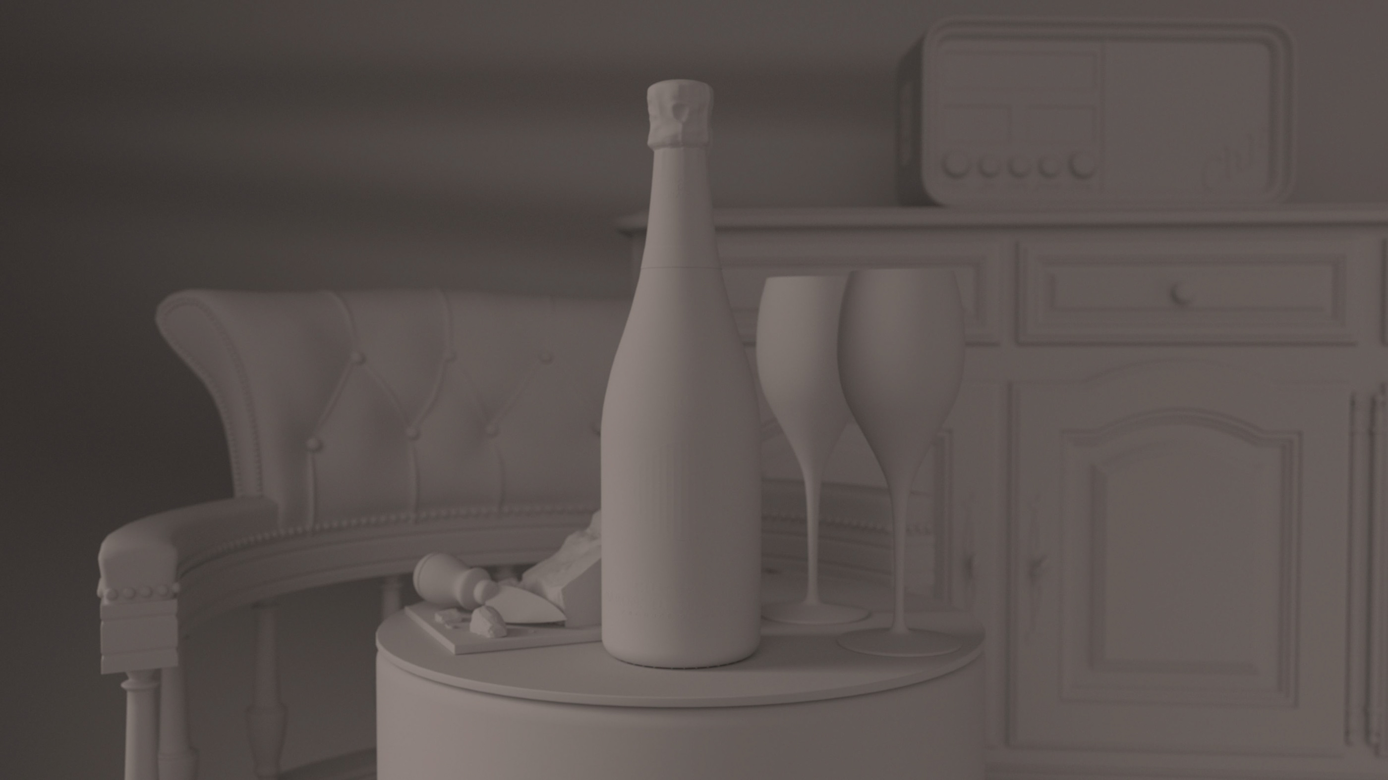 Champagne composition visualization — Изображение №3 — 3D на Dprofile