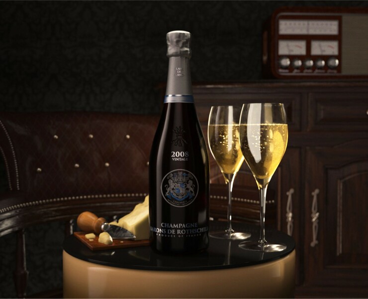 Champagne composition visualization — 3D на Dprofile
