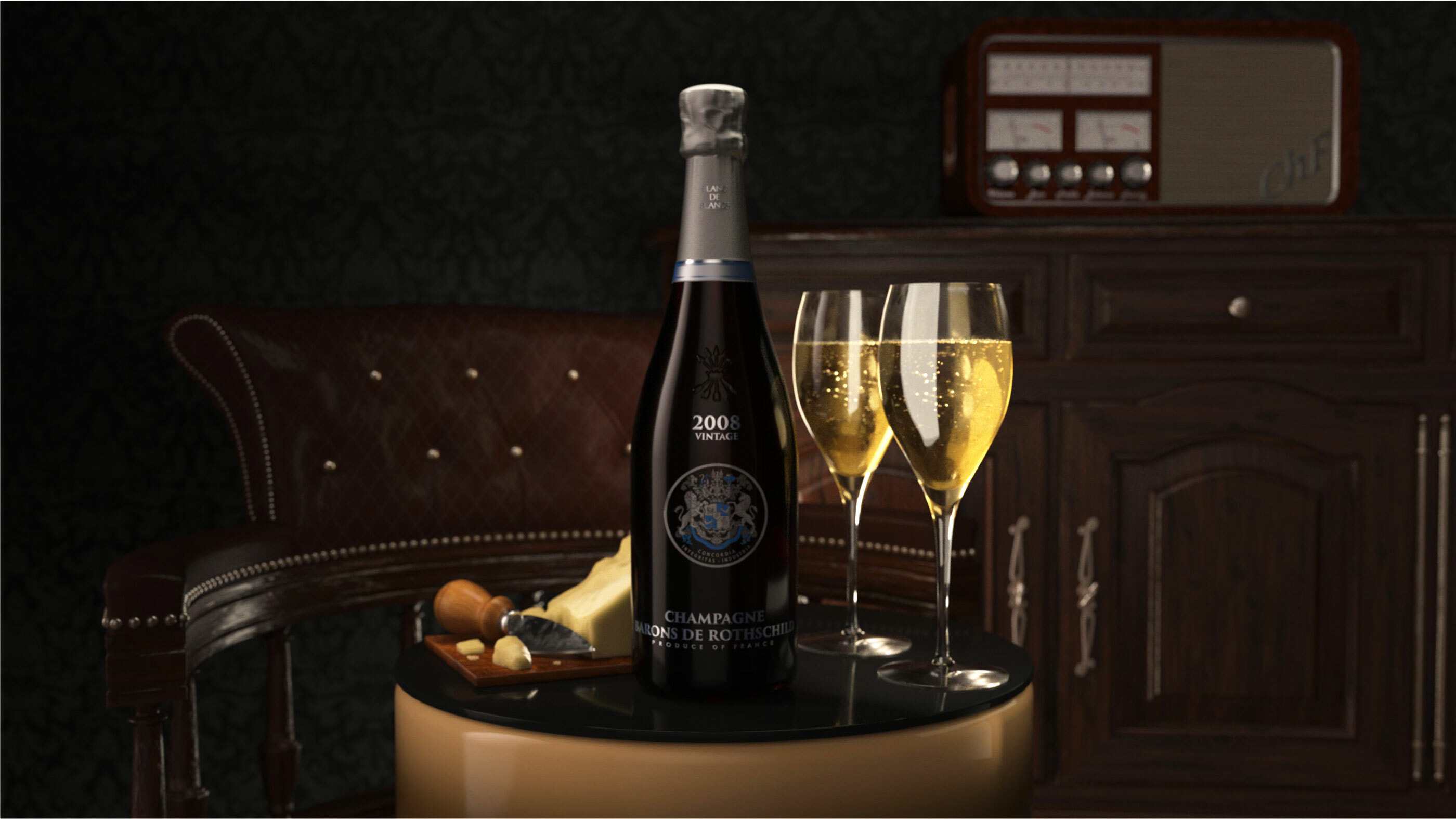 Champagne composition visualization — Изображение №2 — 3D на Dprofile