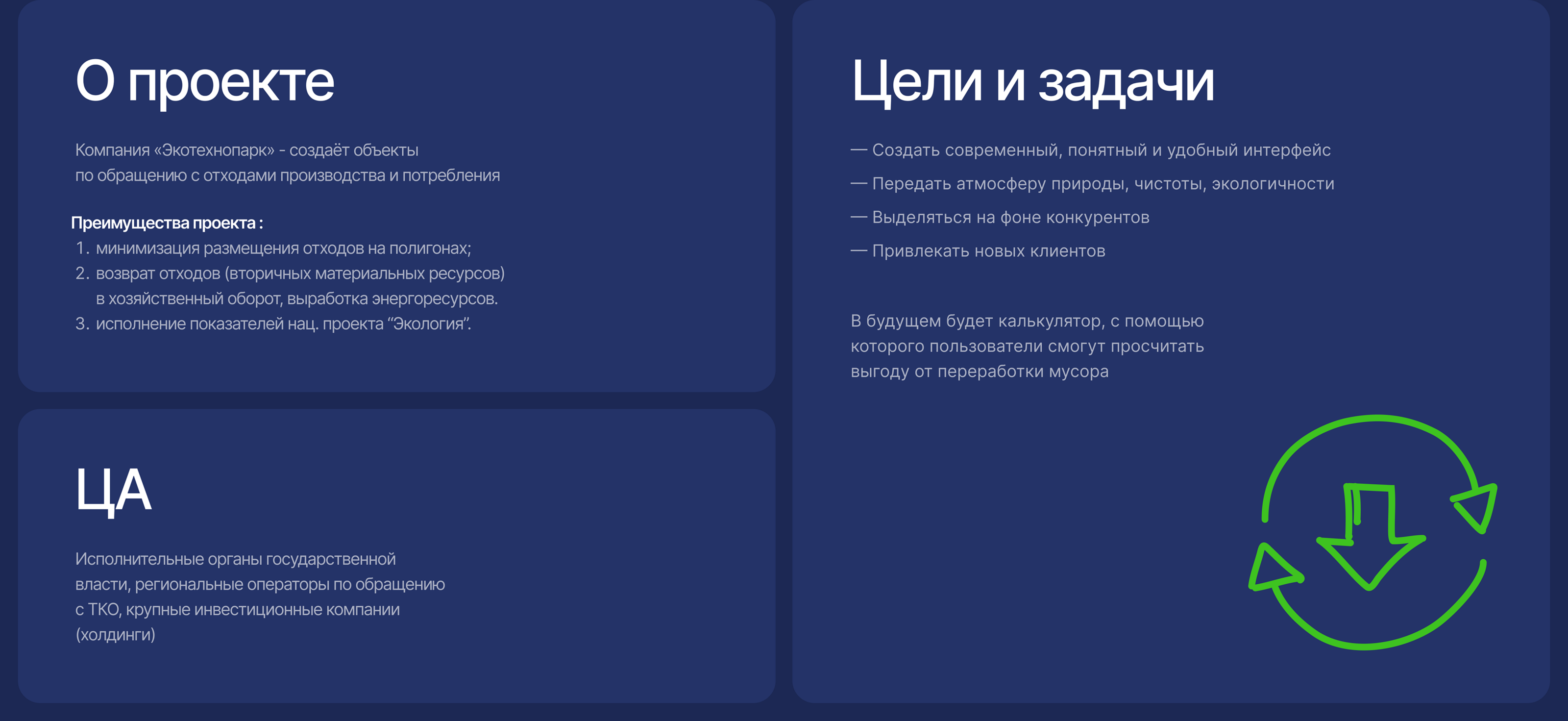 Ecotechnopark Website Design — Изображение №2 — Интерфейсы на Dprofile