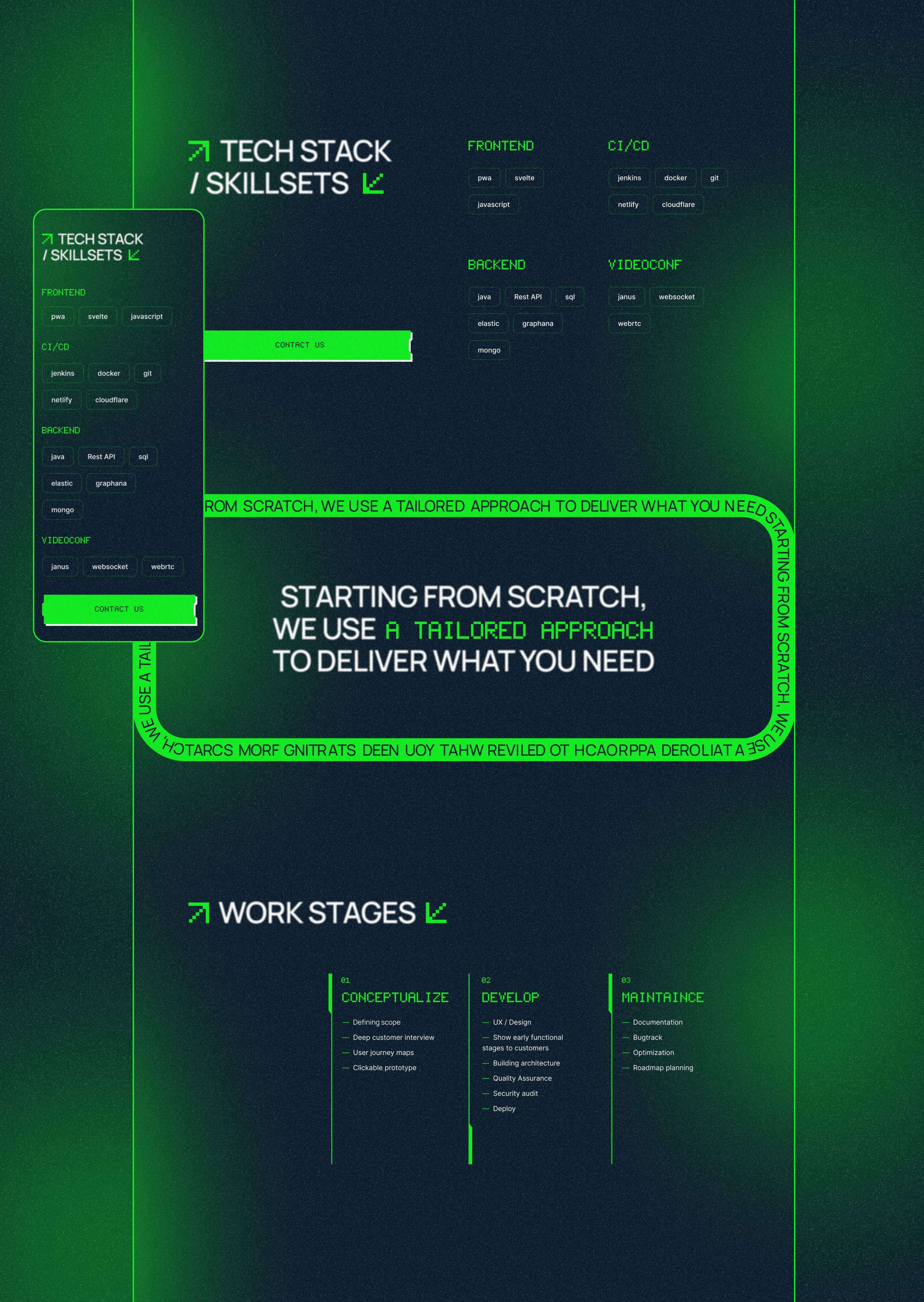 Landing page│Digital product studio AYDA — Изображение №7 — Интерфейсы на Dprofile