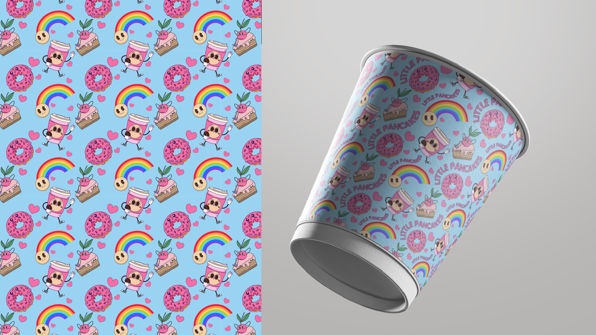 Айдентика кофейни-кондитерской "Little Pancakes" — Изображение №6 — Брендинг, Графика на Dprofile