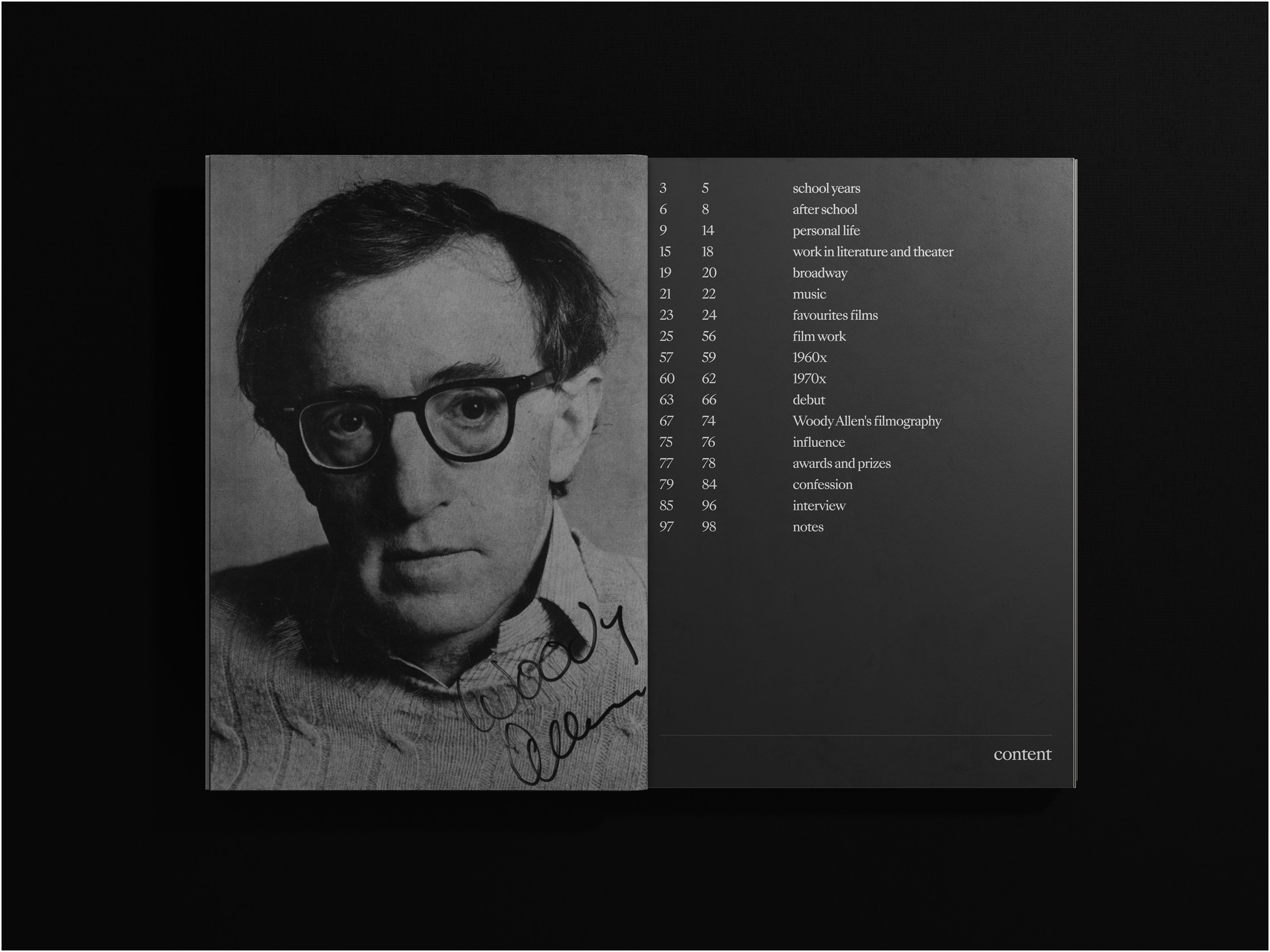 Woody Allen book — Изображение №3 — Графика на Dprofile