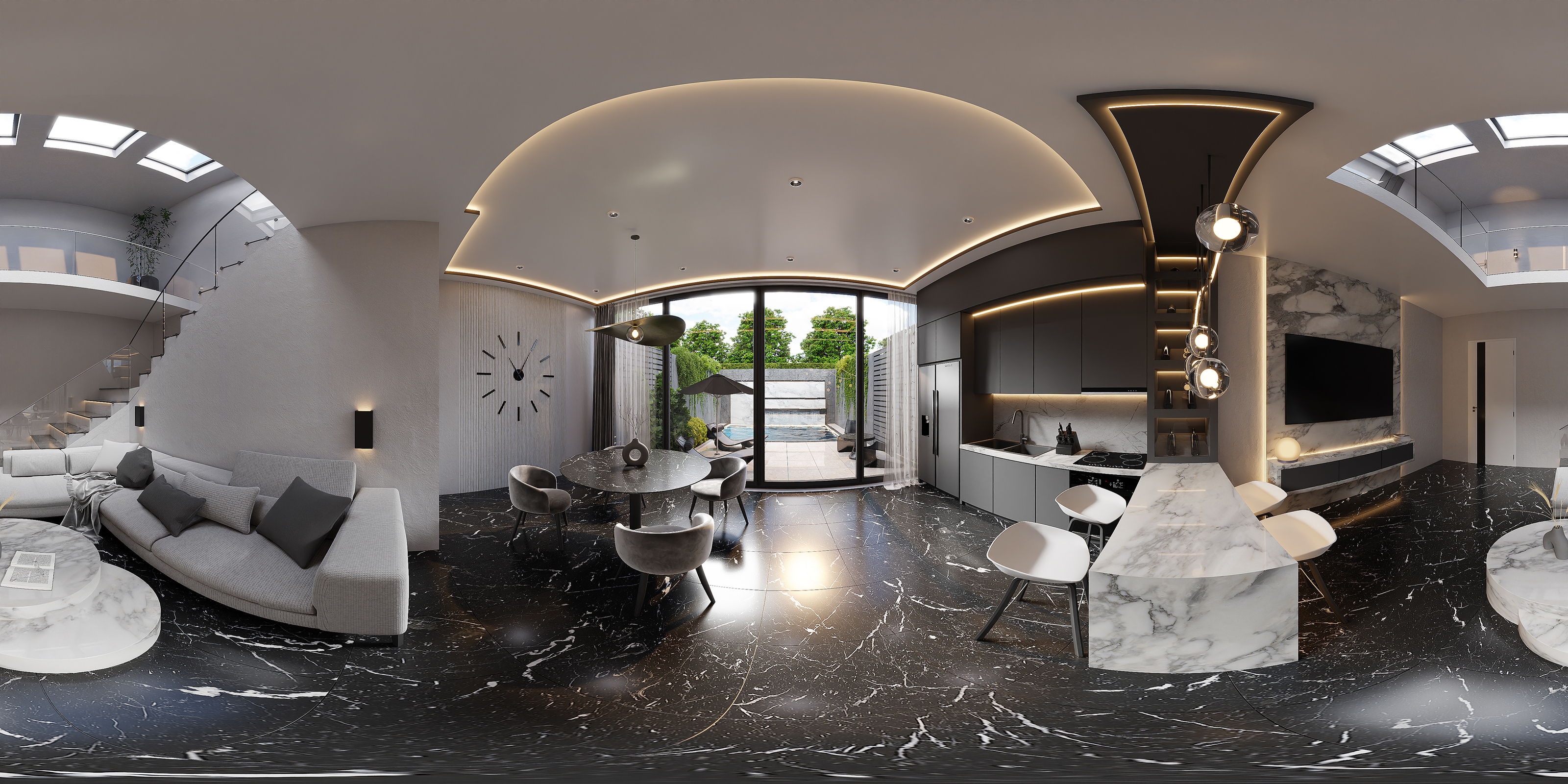 Design of a townhouse in the Dominican Republic V2 — Изображение №8 — Графика, 3D на Dprofile