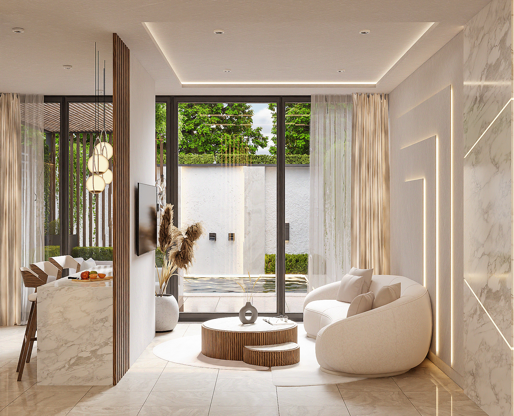 Design of a townhouse in the Dominican Republic V3 — Графика, 3D на Dprofile