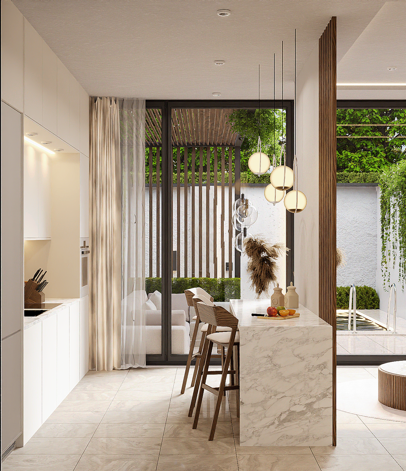 Design of a townhouse in the Dominican Republic V3 — Изображение №4 — Графика, 3D на Dprofile