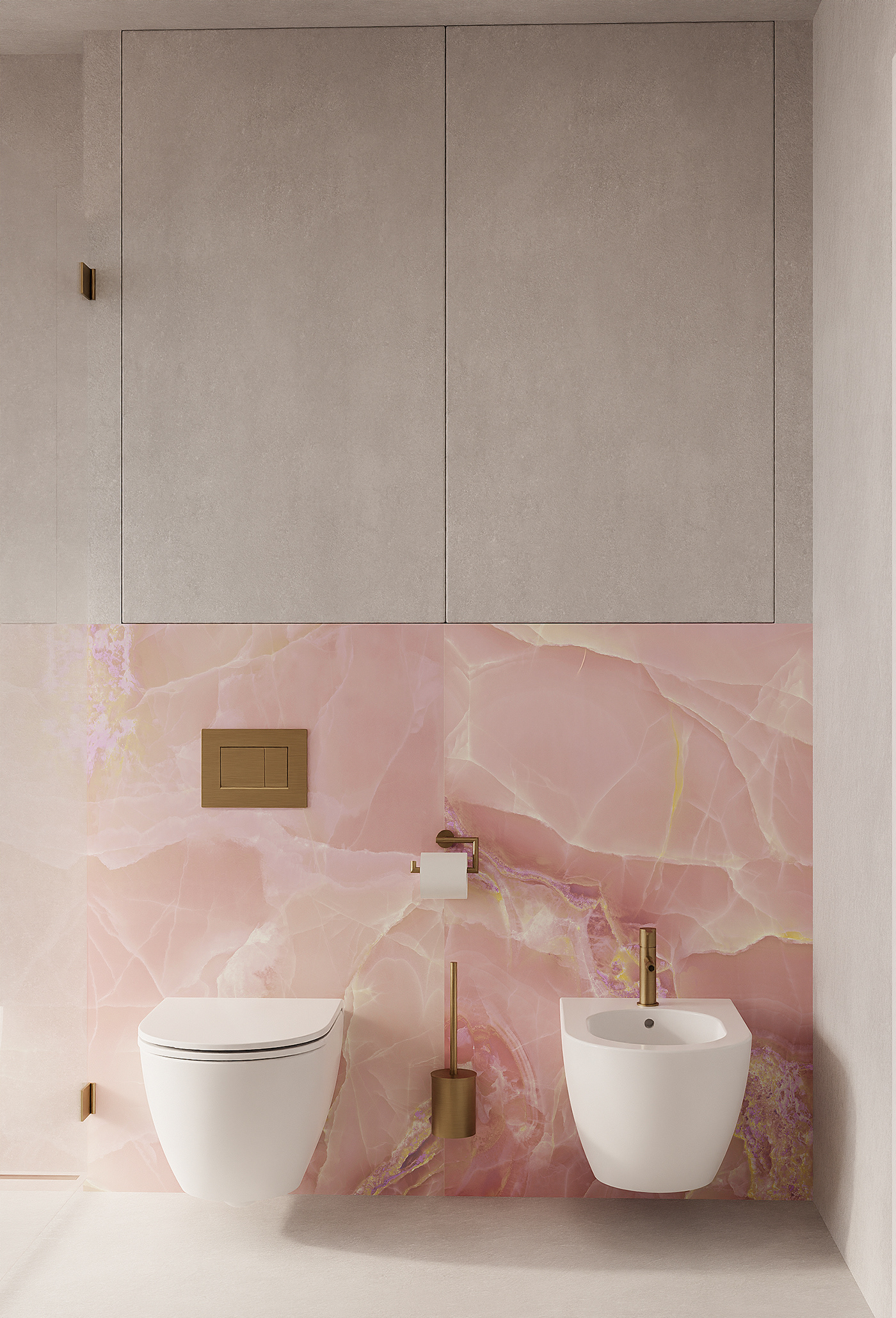 Bathroom in two variations of ONYX marble — Изображение №8 — Графика, 3D на Dprofile