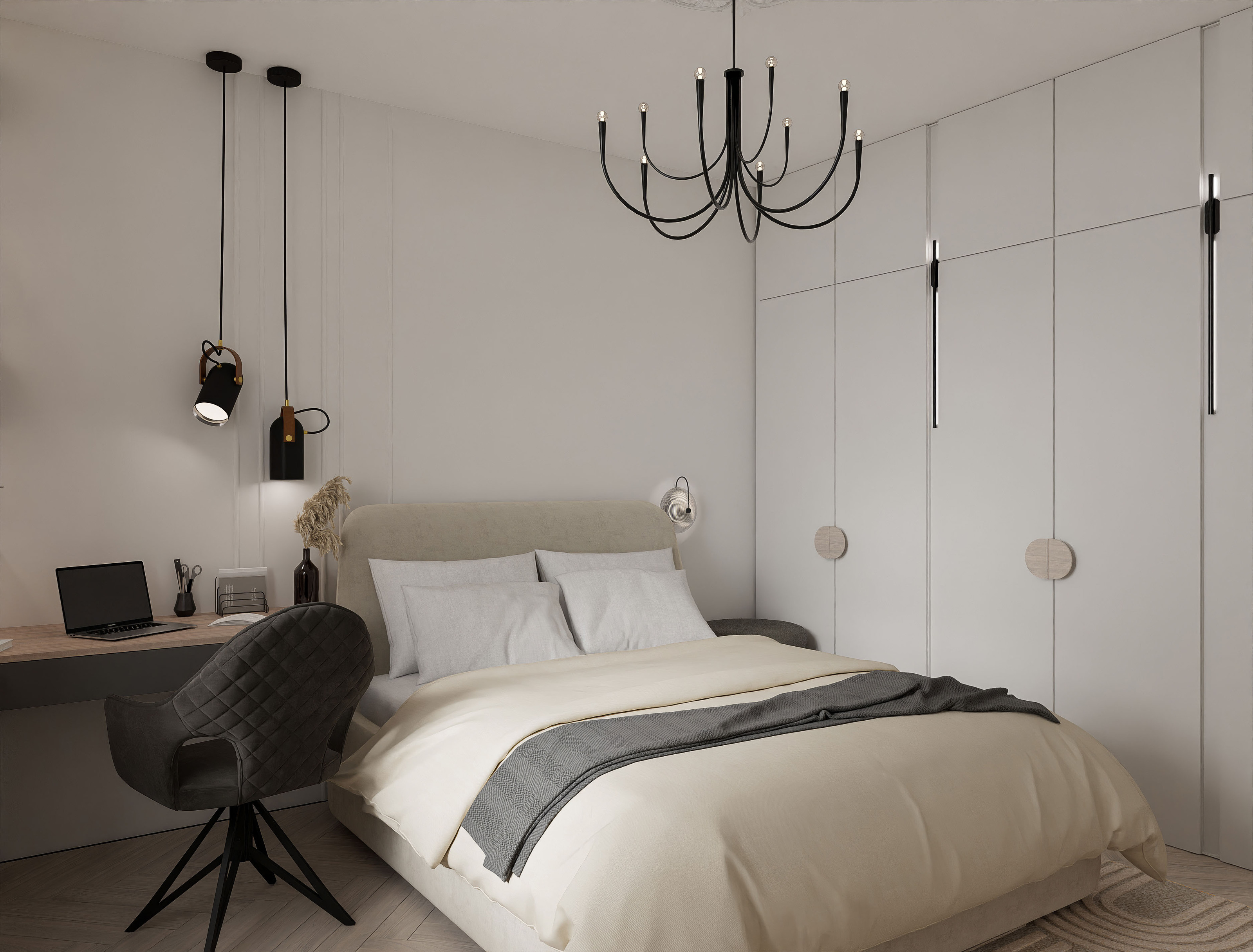 modern japandi interior visualization — Изображение №11 — Графика, 3D на Dprofile