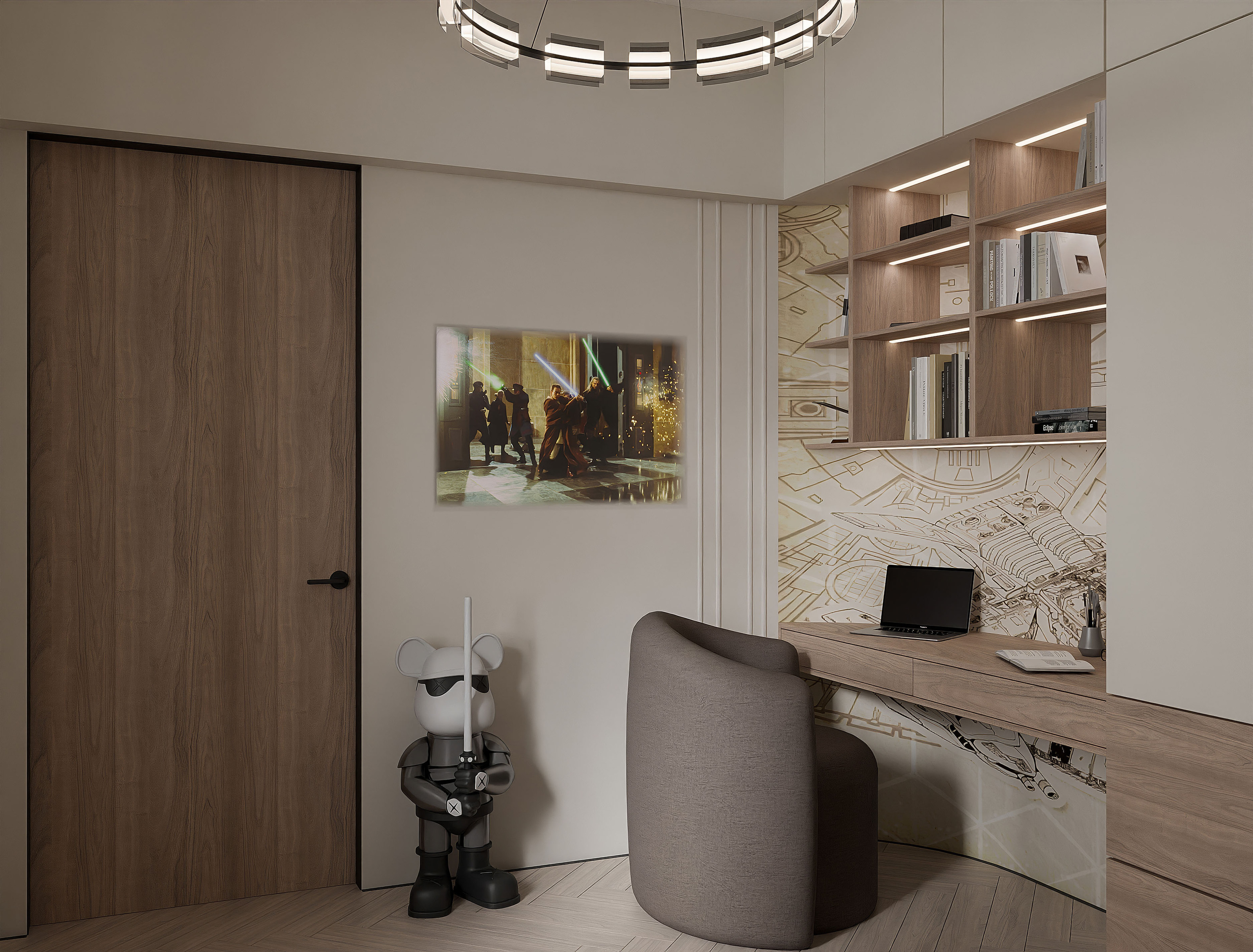 modern japandi interior visualization — Изображение №14 — Графика, 3D на Dprofile