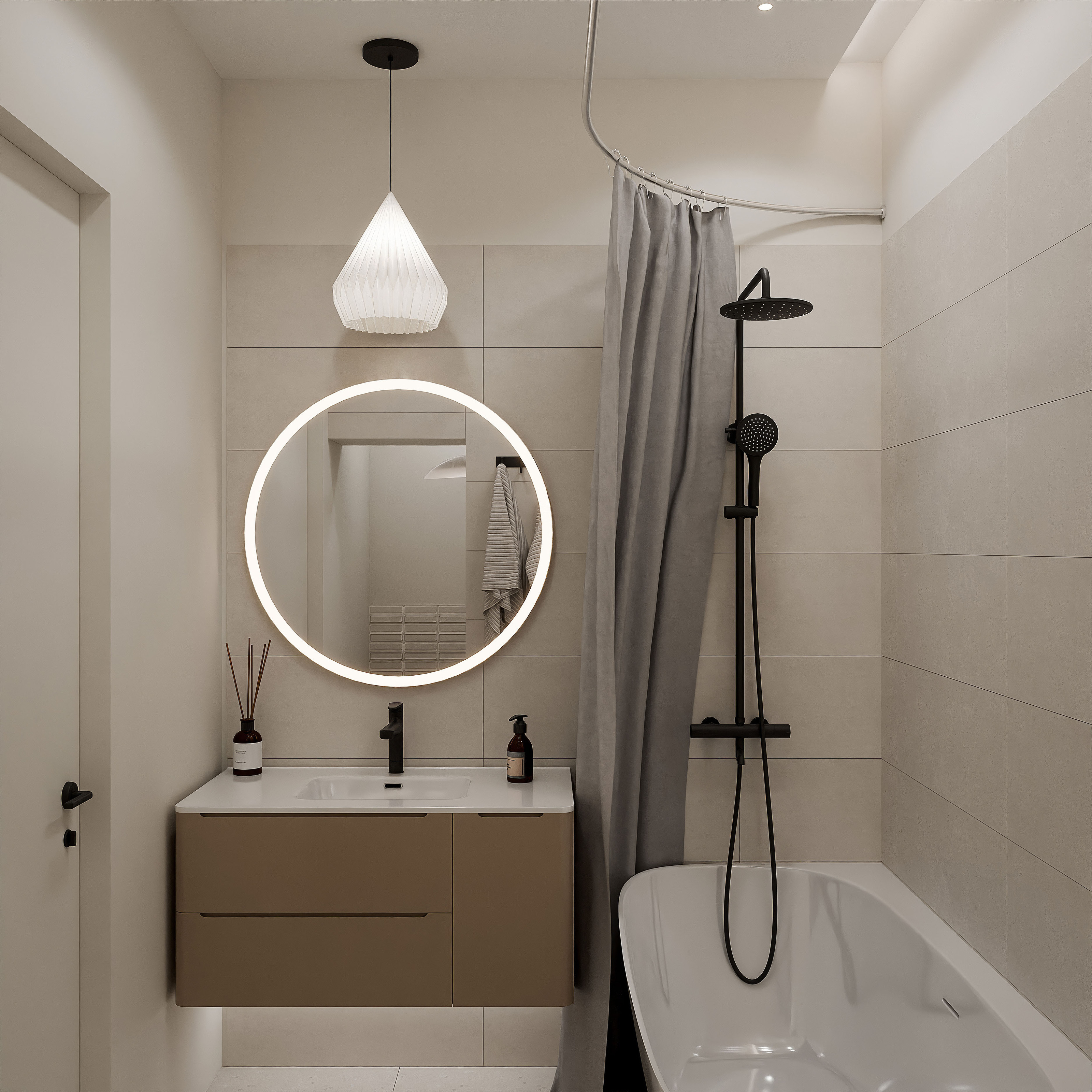modern japandi interior visualization — Изображение №16 — Графика, 3D на Dprofile