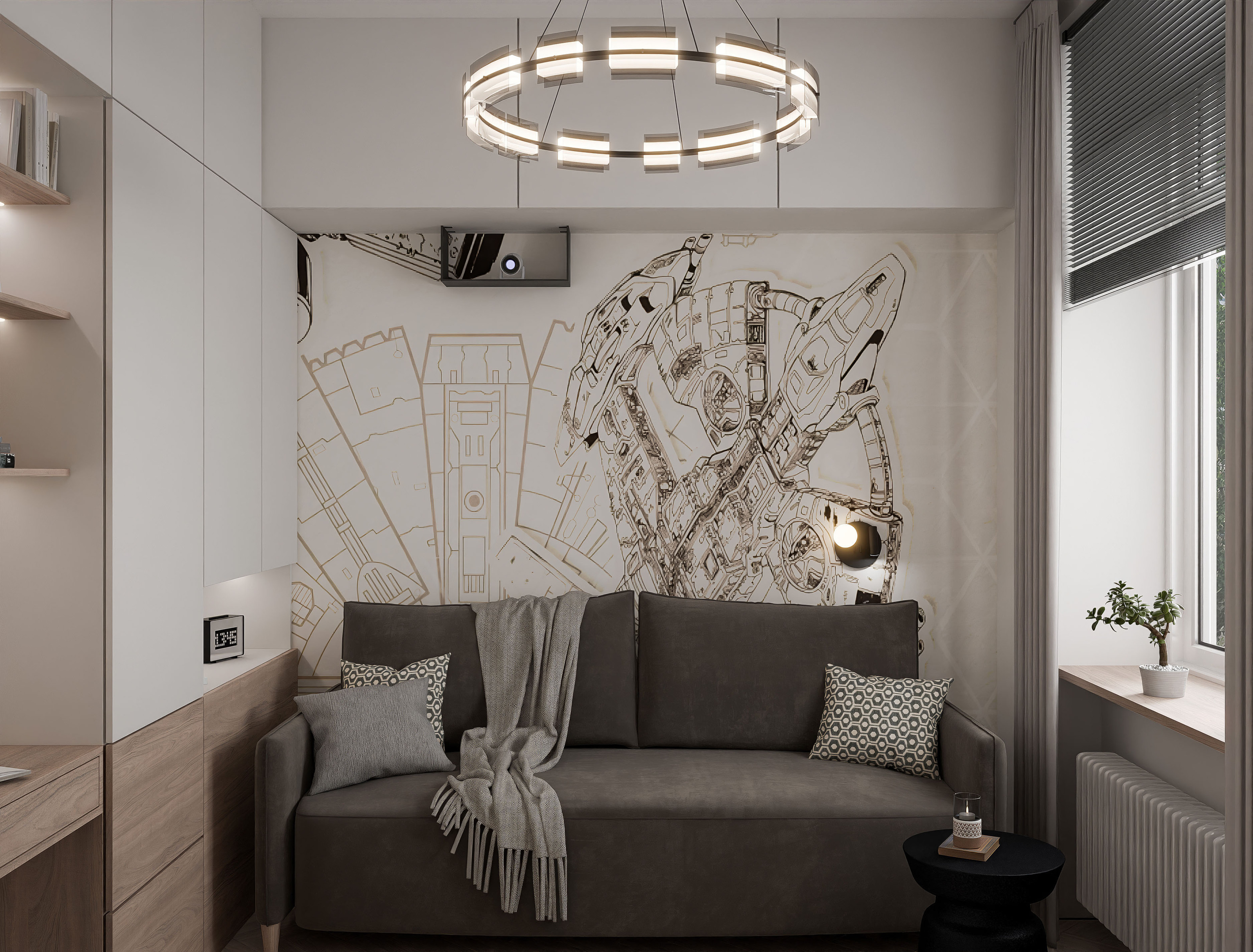 modern japandi interior visualization — Изображение №15 — Графика, 3D на Dprofile