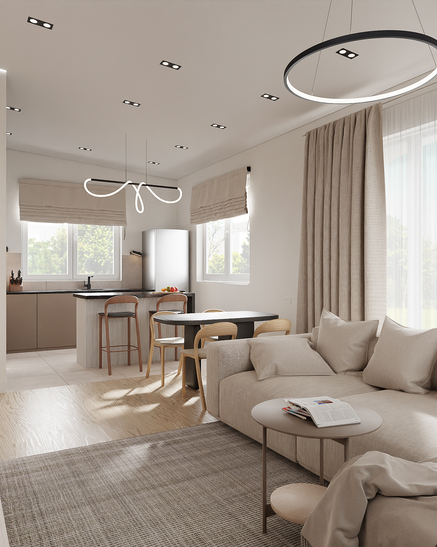 modern cozy house visualization — Изображение №4 — Графика, 3D на Dprofile