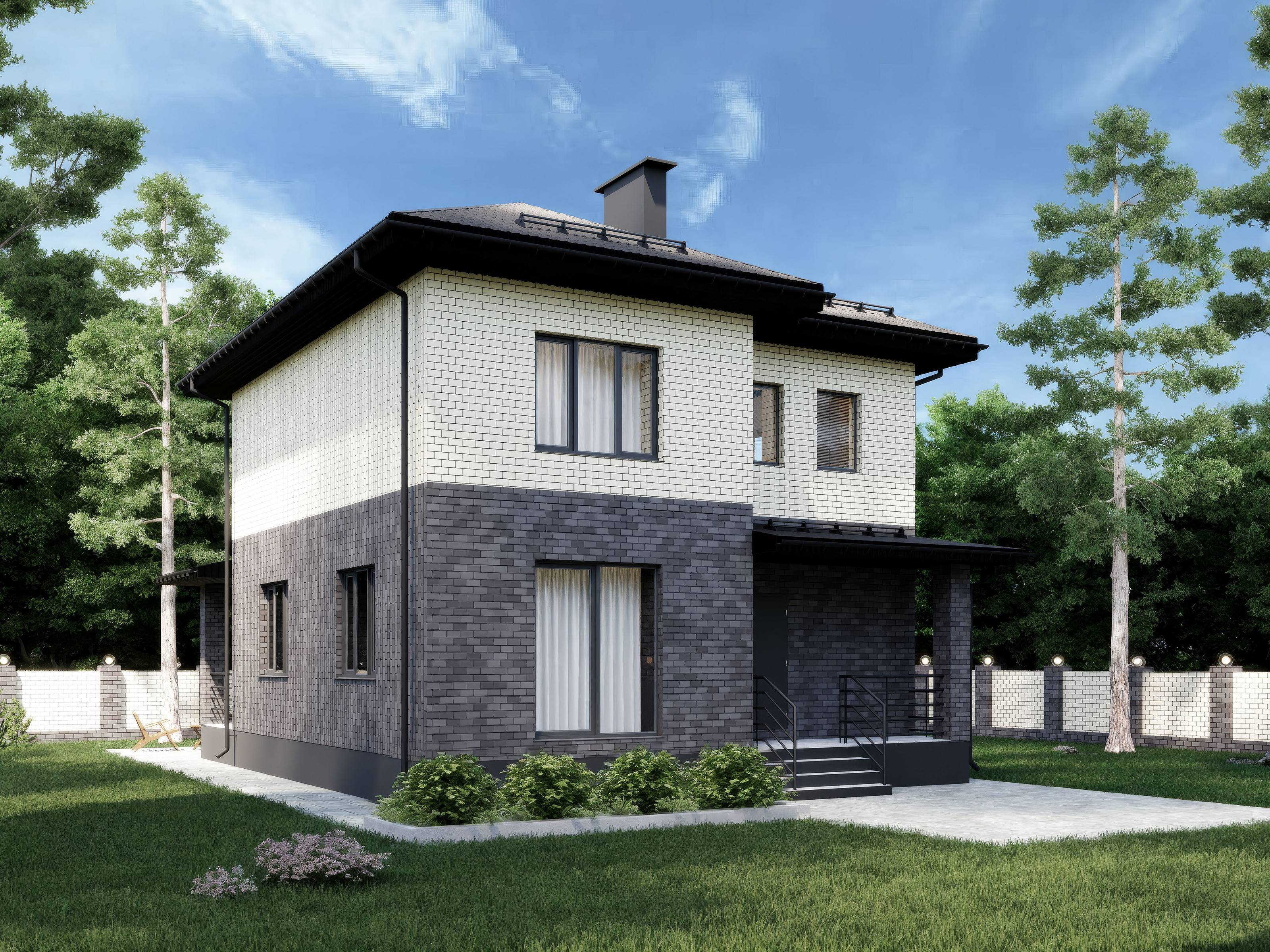 2-storey house visualization — Изображение №4 — Графика, 3D на Dprofile