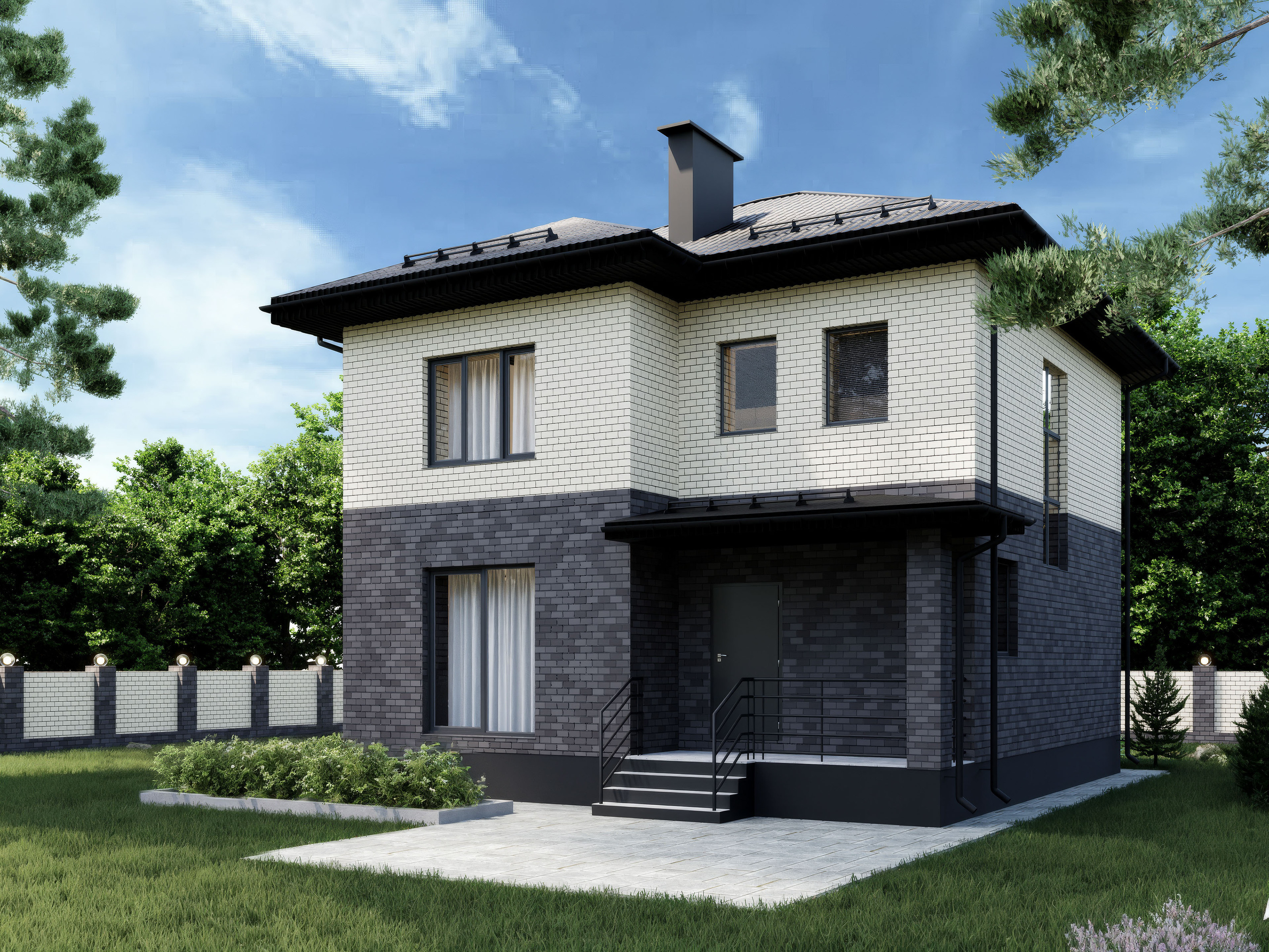 2-storey house visualization — Изображение №2 — Графика, 3D на Dprofile