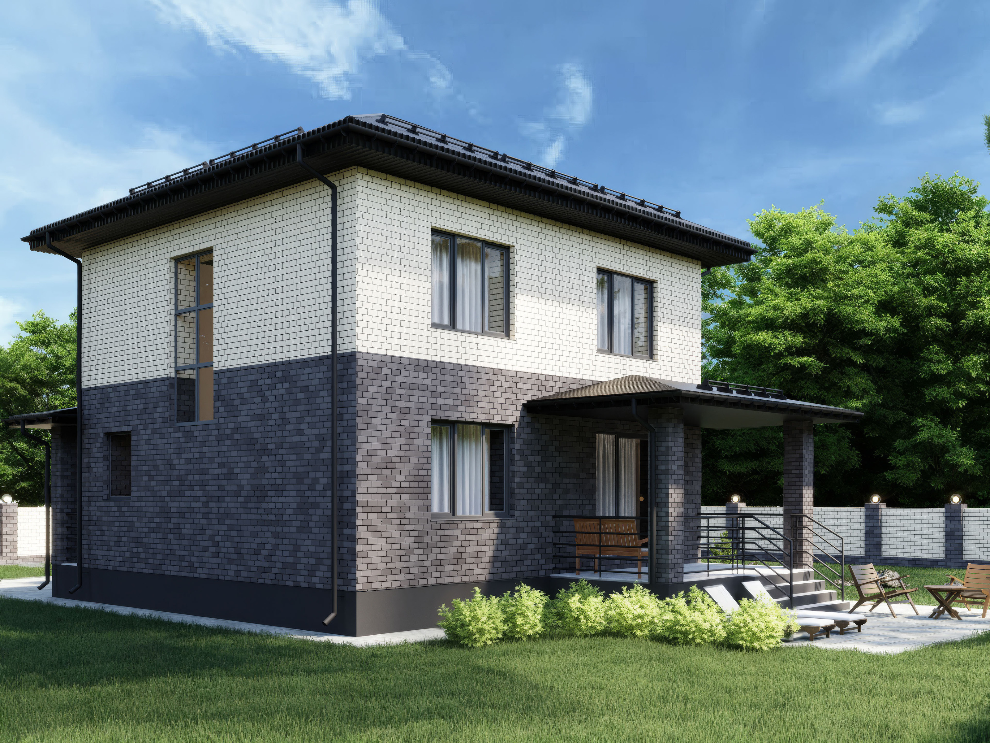 2-storey house visualization — Изображение №6 — Графика, 3D на Dprofile