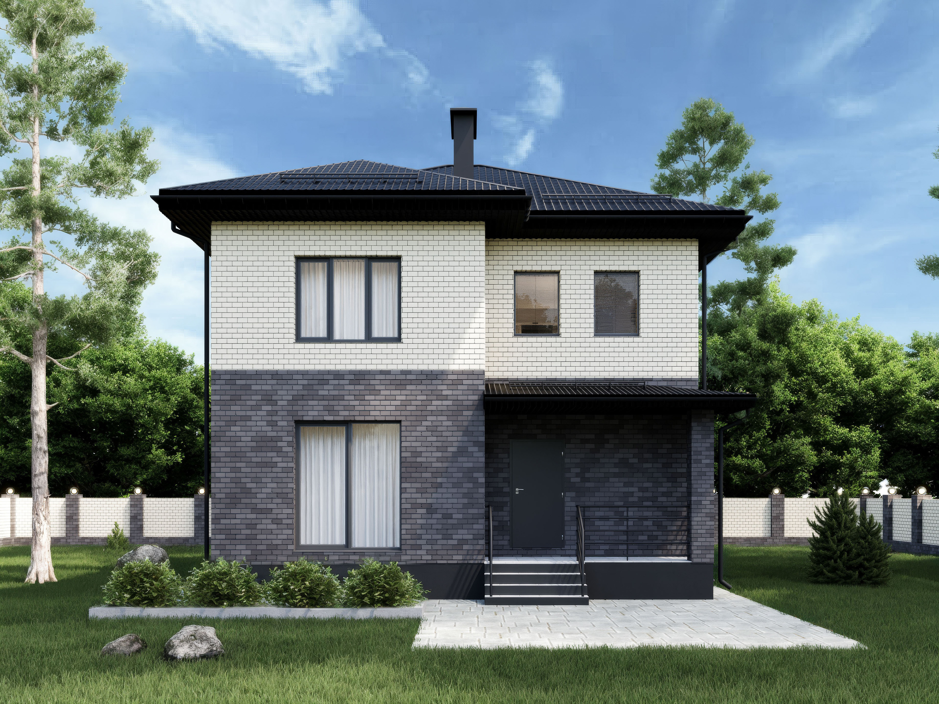 2-storey house visualization — Изображение №3 — Графика, 3D на Dprofile