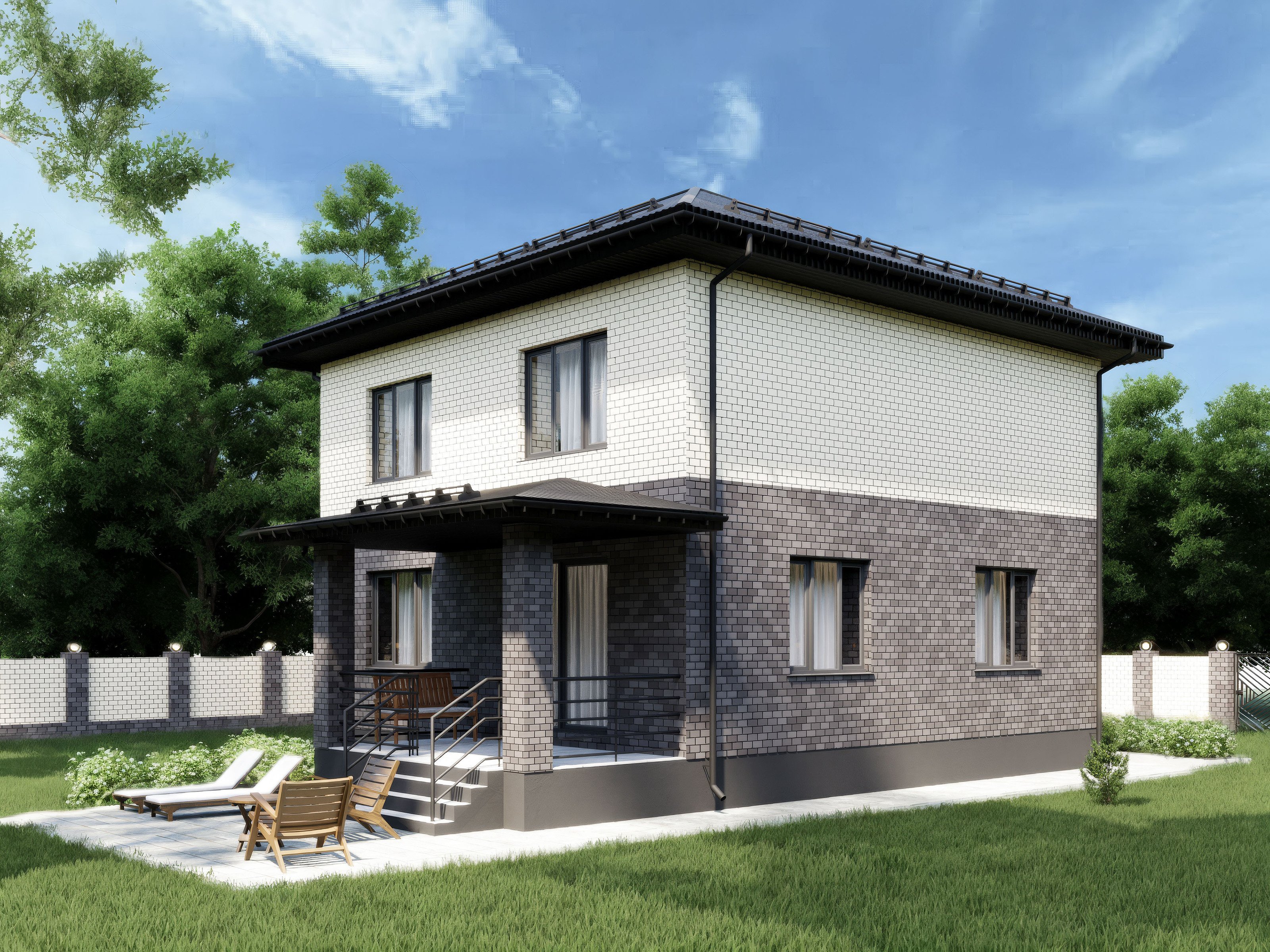 2-storey house visualization — Изображение №5 — Графика, 3D на Dprofile