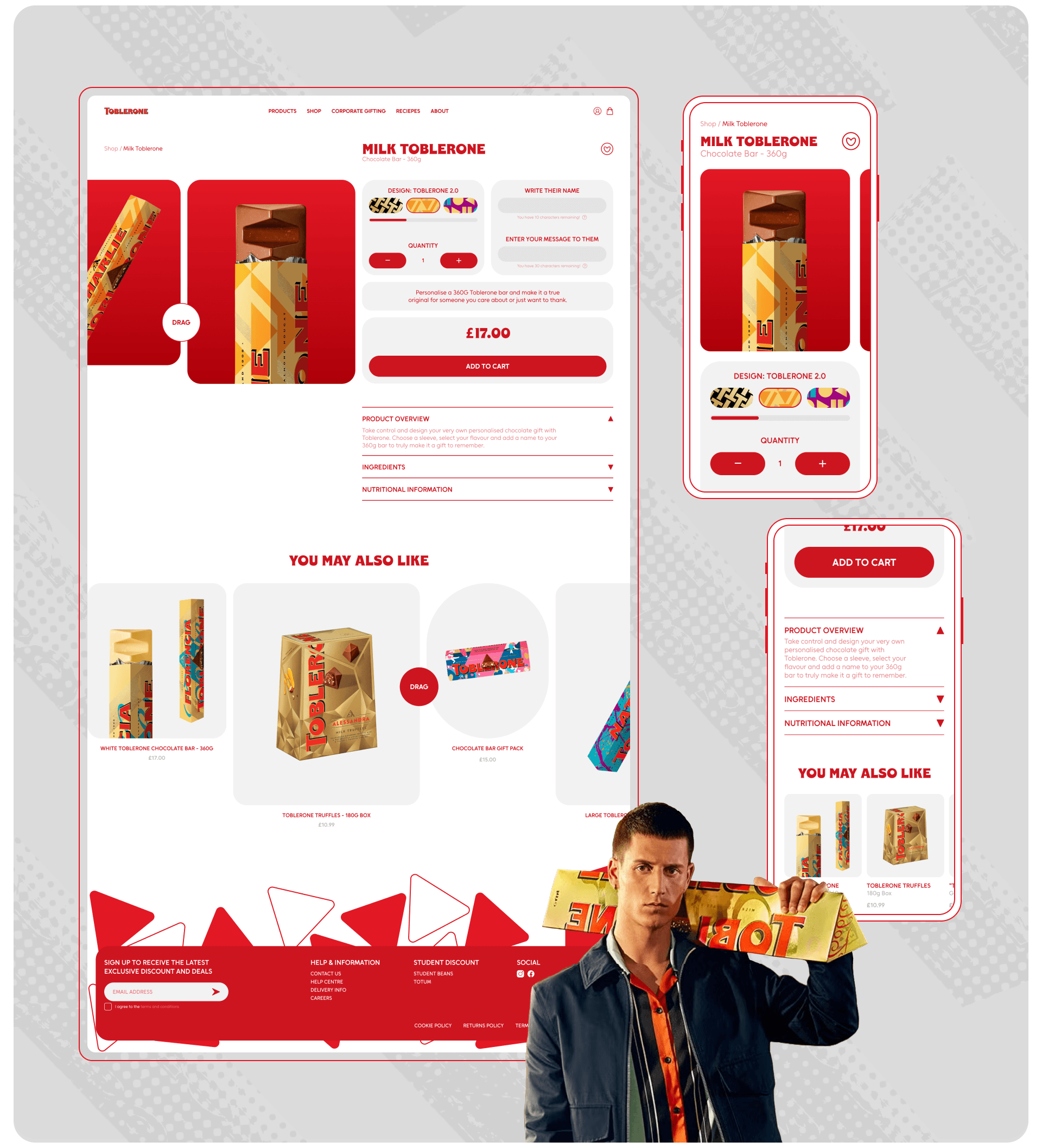 TOBLERONE | Corporate website redesign — Изображение №9 — Интерфейсы на Dprofile