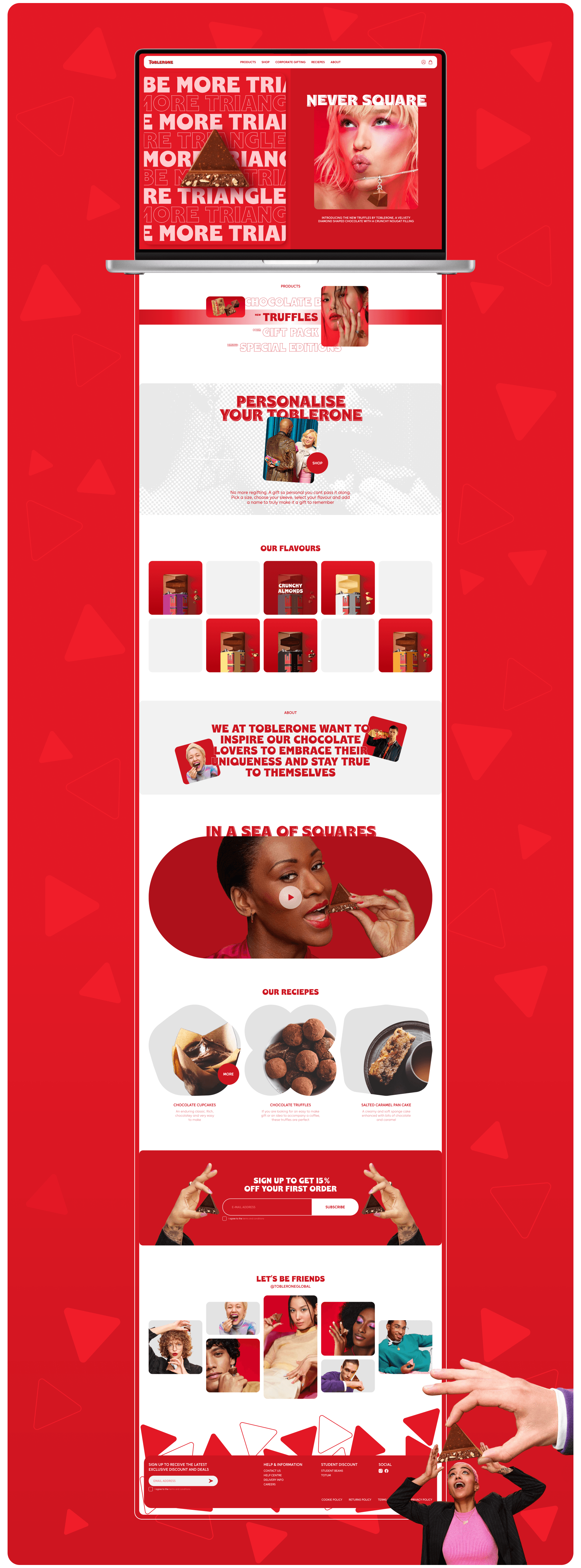 TOBLERONE | Corporate website redesign — Изображение №3 — Интерфейсы на Dprofile