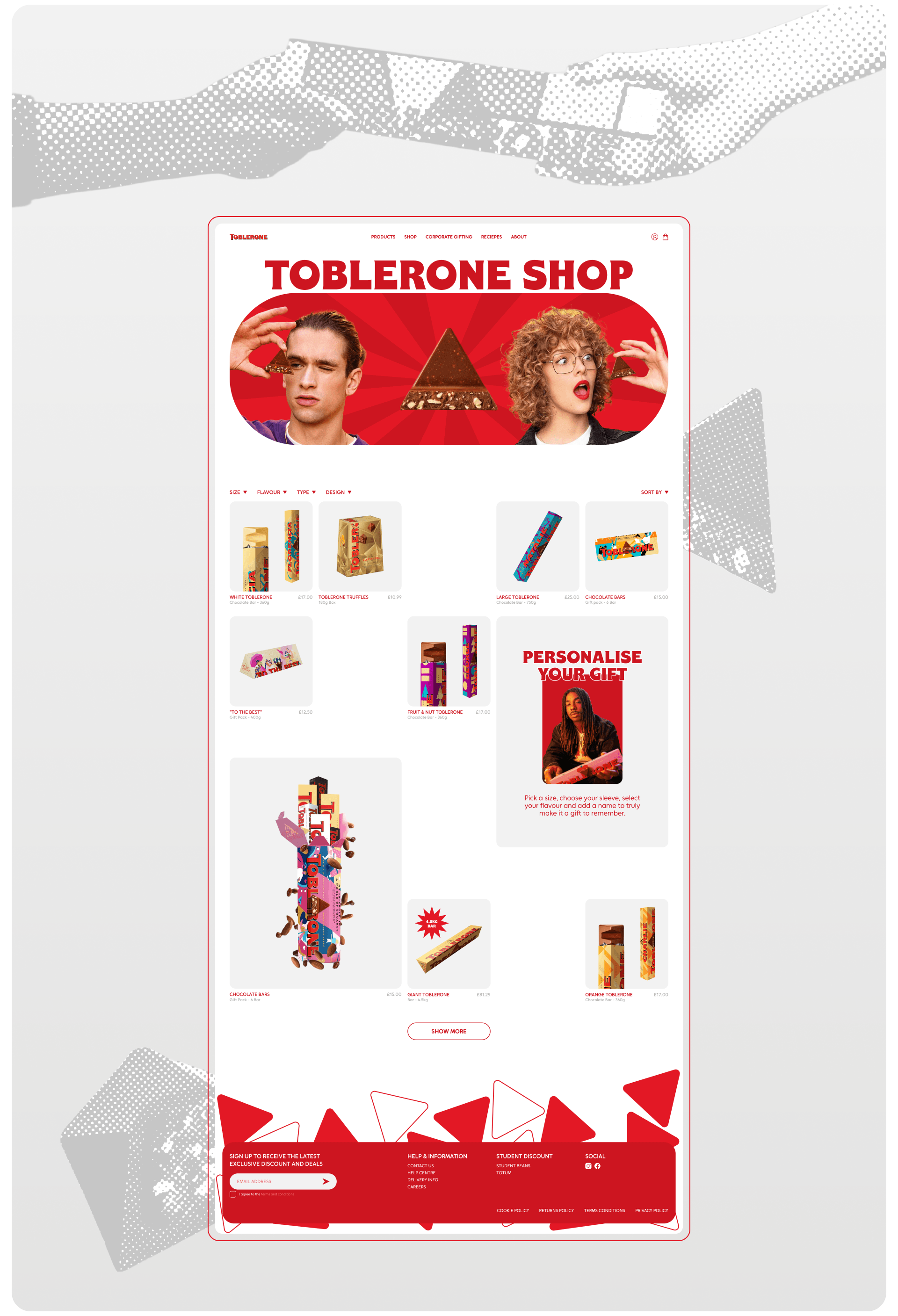 TOBLERONE | Corporate website redesign — Изображение №6 — Интерфейсы на Dprofile