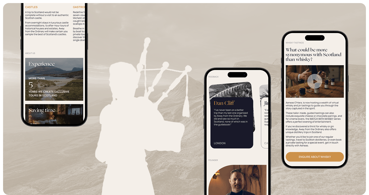 Away from the ordinary | Landing page — Изображение №7 — Интерфейсы на Dprofile