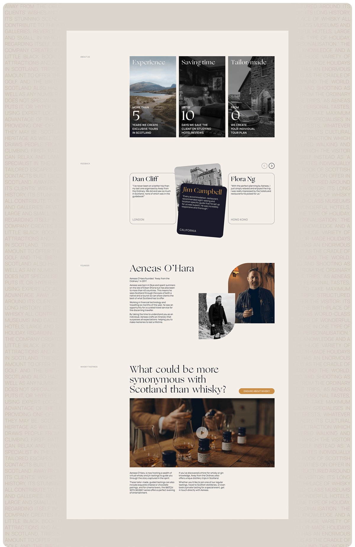 Away from the ordinary | Landing page — Изображение №6 — Интерфейсы на Dprofile
