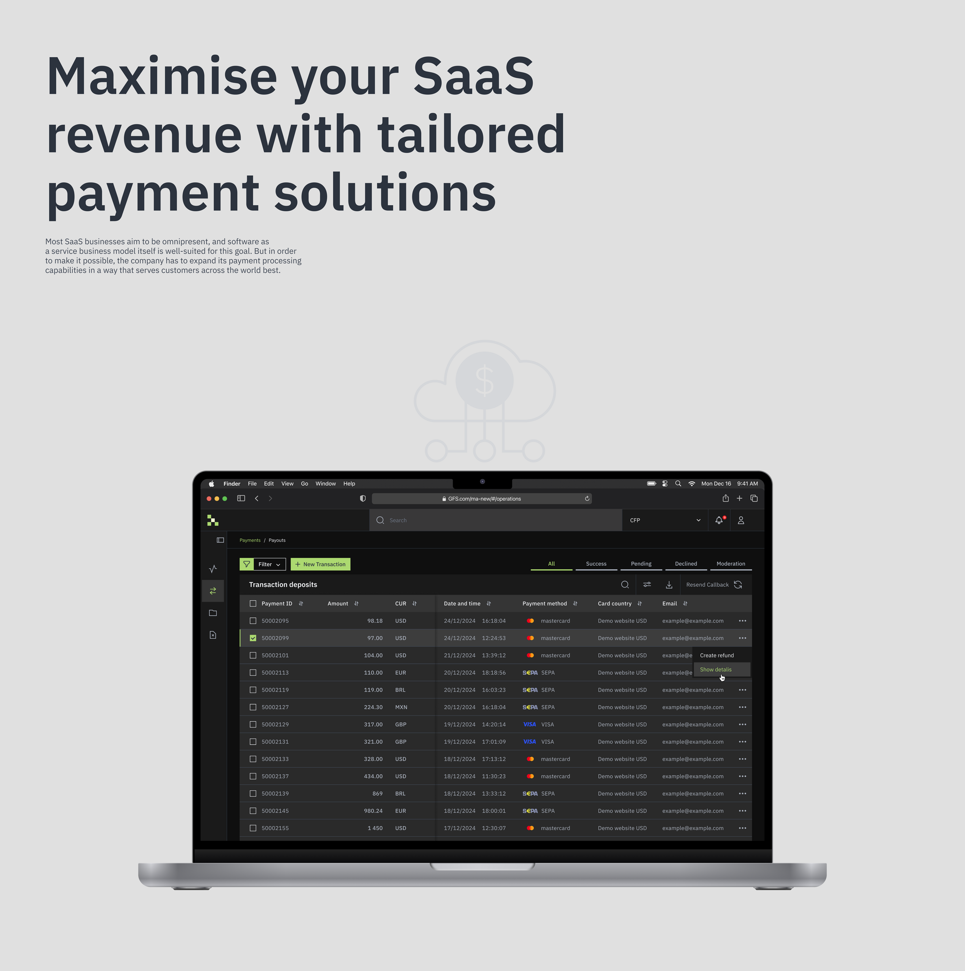 GFS Innovative payment infrastructure — Изображение №15 — Интерфейсы на Dprofile