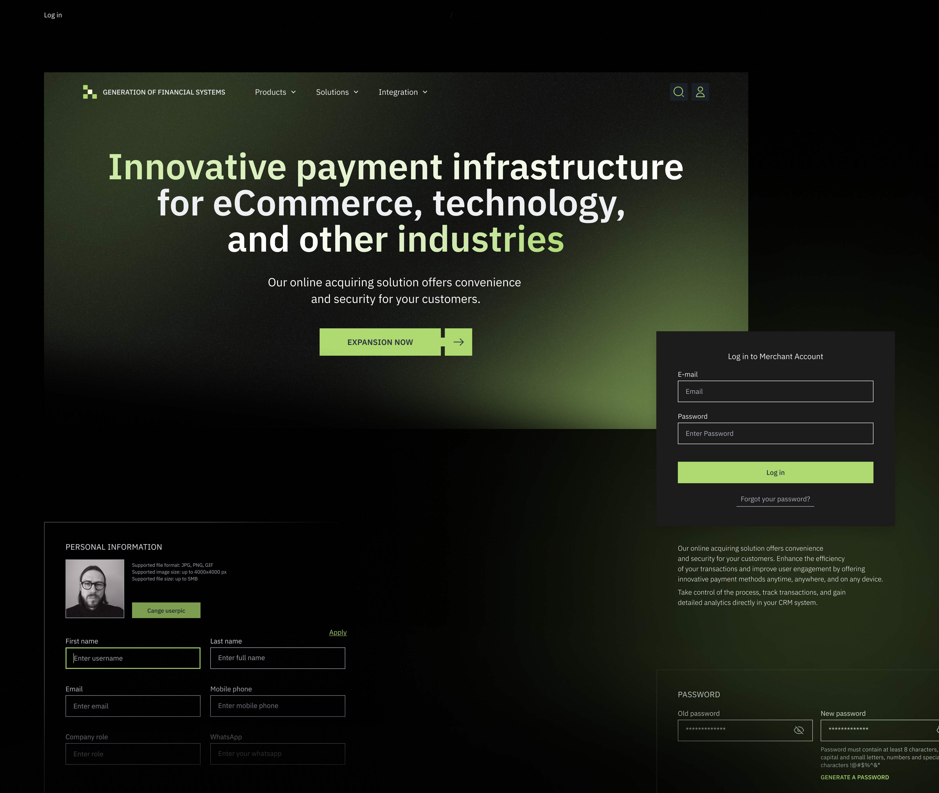 GFS Innovative payment infrastructure — Изображение №14 — Интерфейсы на Dprofile