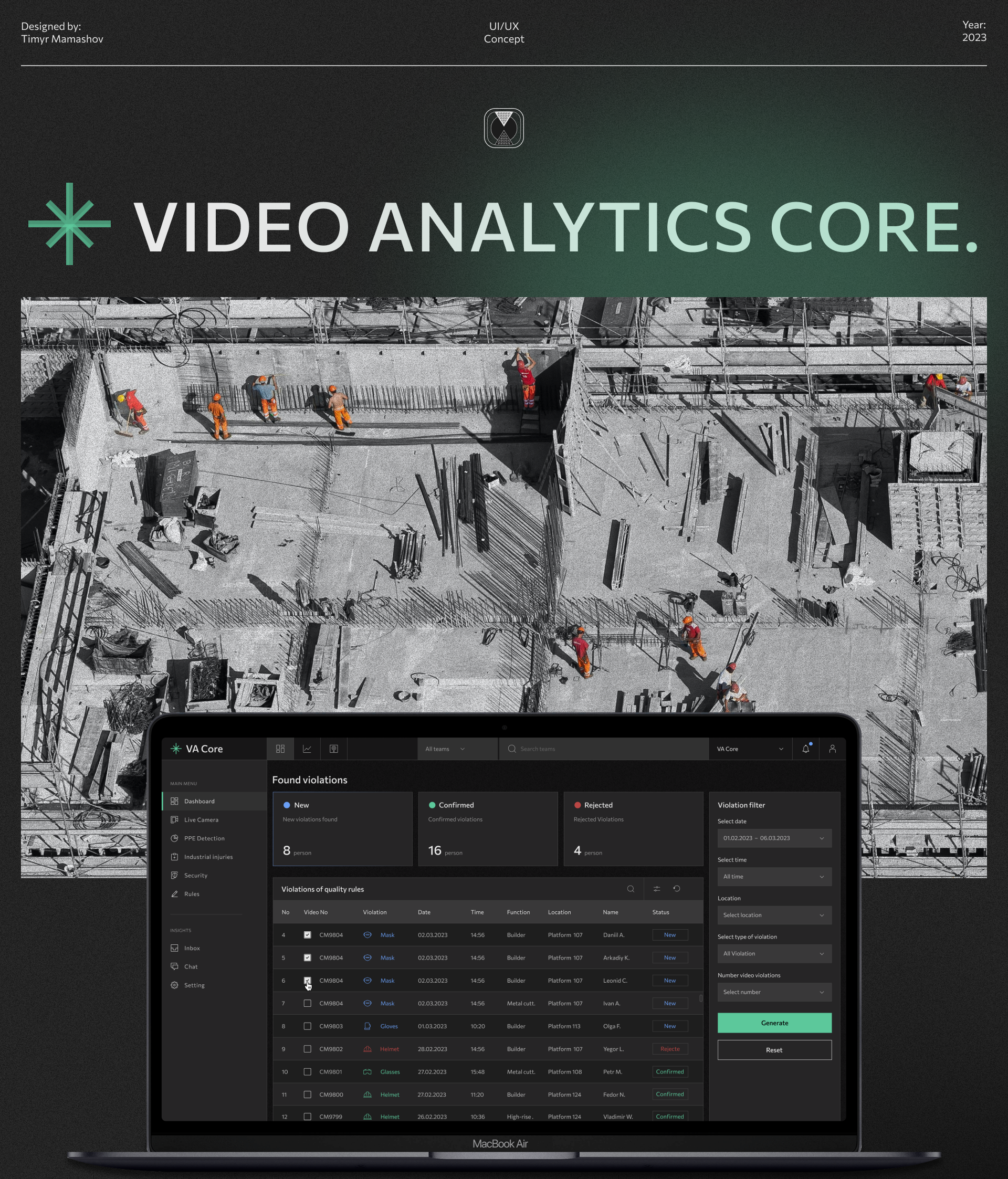 Video Analytics Platform — Изображение №1 — Интерфейсы, Брендинг на Dprofile