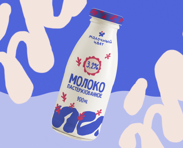 Концепция упаковок линейки молочных продуктов на Dprofile