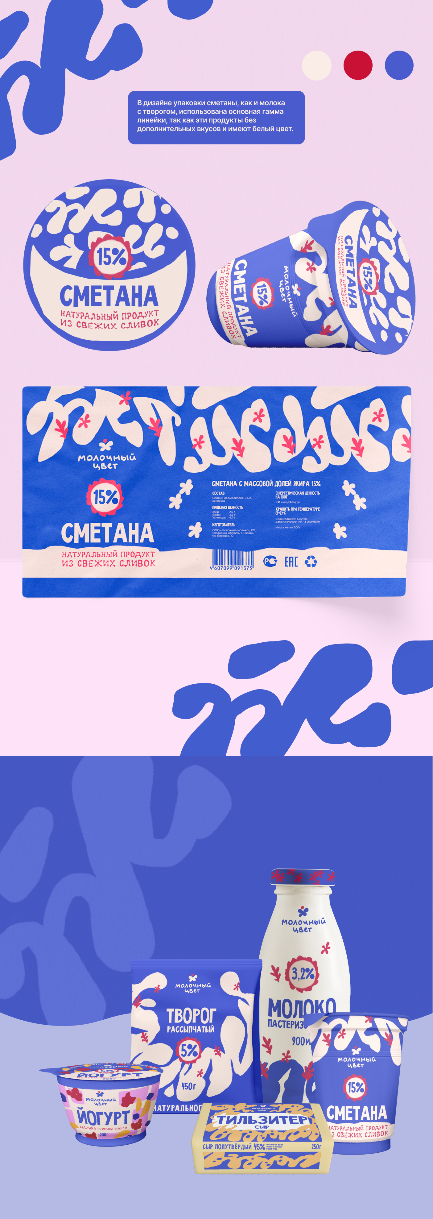 Концепция упаковок линейки молочных продуктов — Изображение №3 — Брендинг на Dprofile