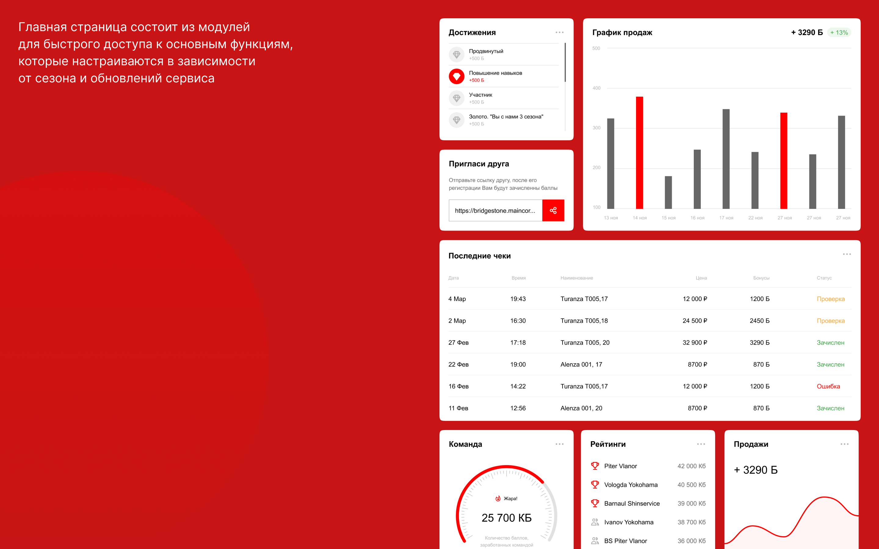 Bridgestone club — Изображение №3 — Интерфейсы на Dprofile
