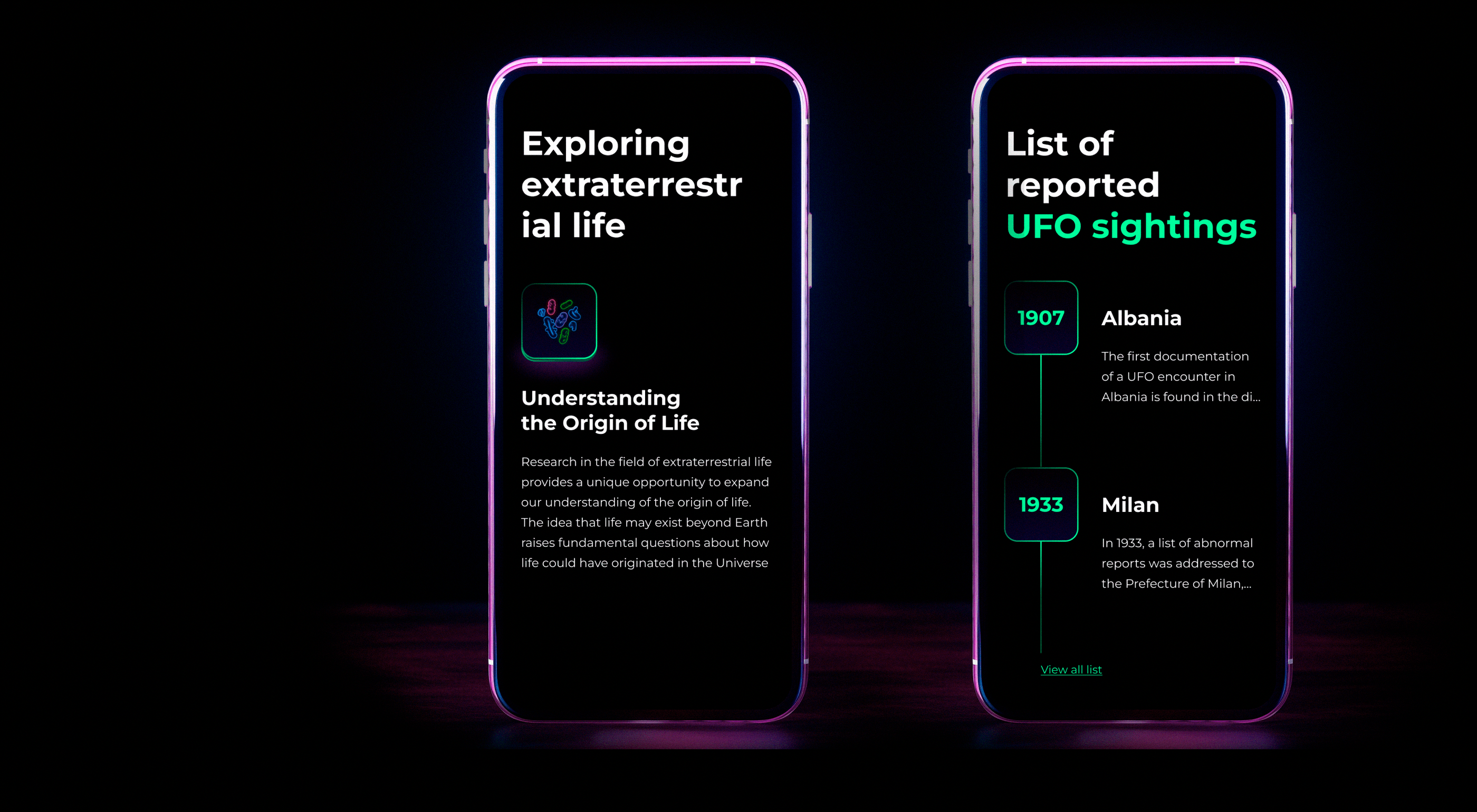 Landing page UFO — Изображение №8 — Интерфейсы, Брендинг на Dprofile