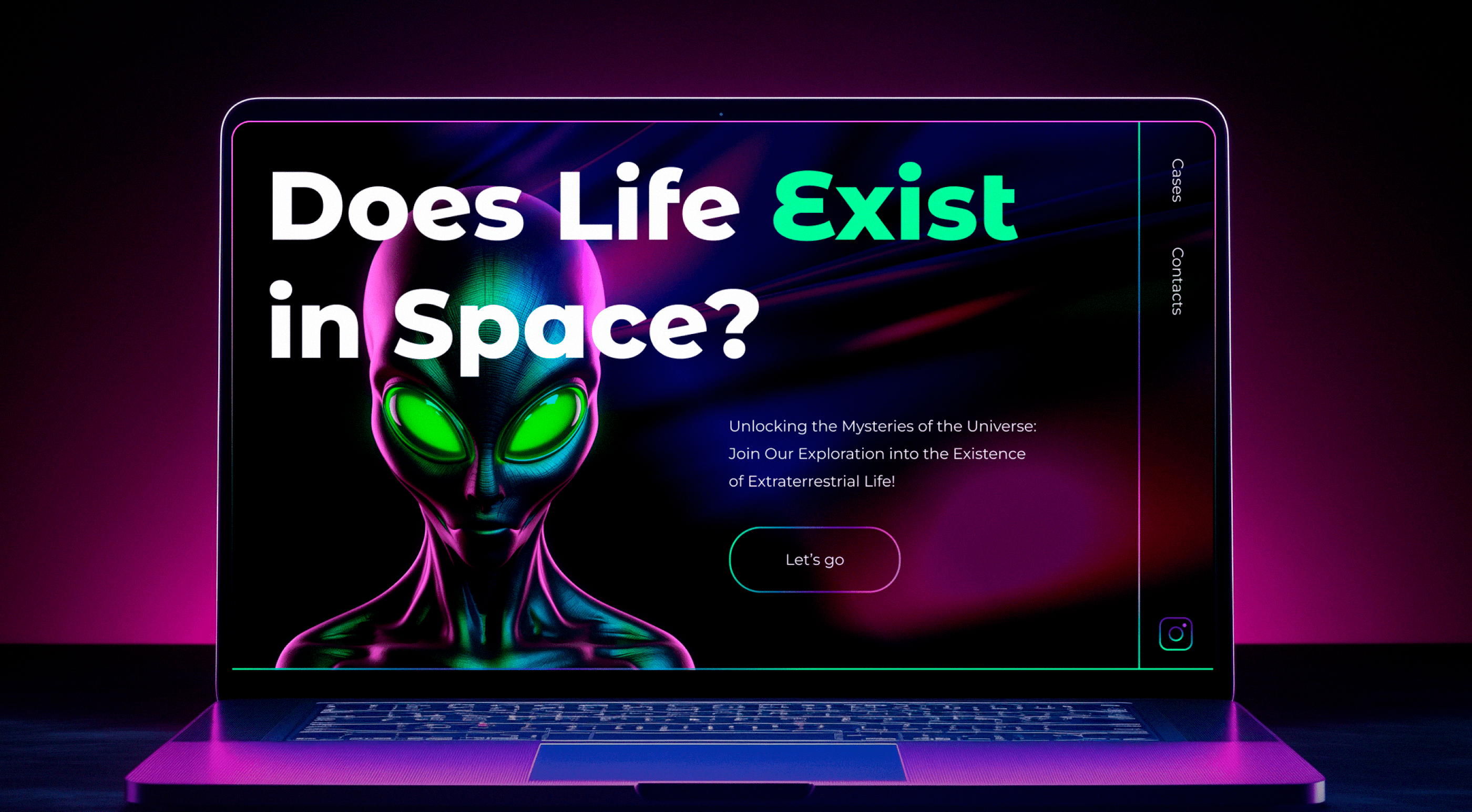 Landing page UFO — Изображение №1 — Интерфейсы, Брендинг на Dprofile