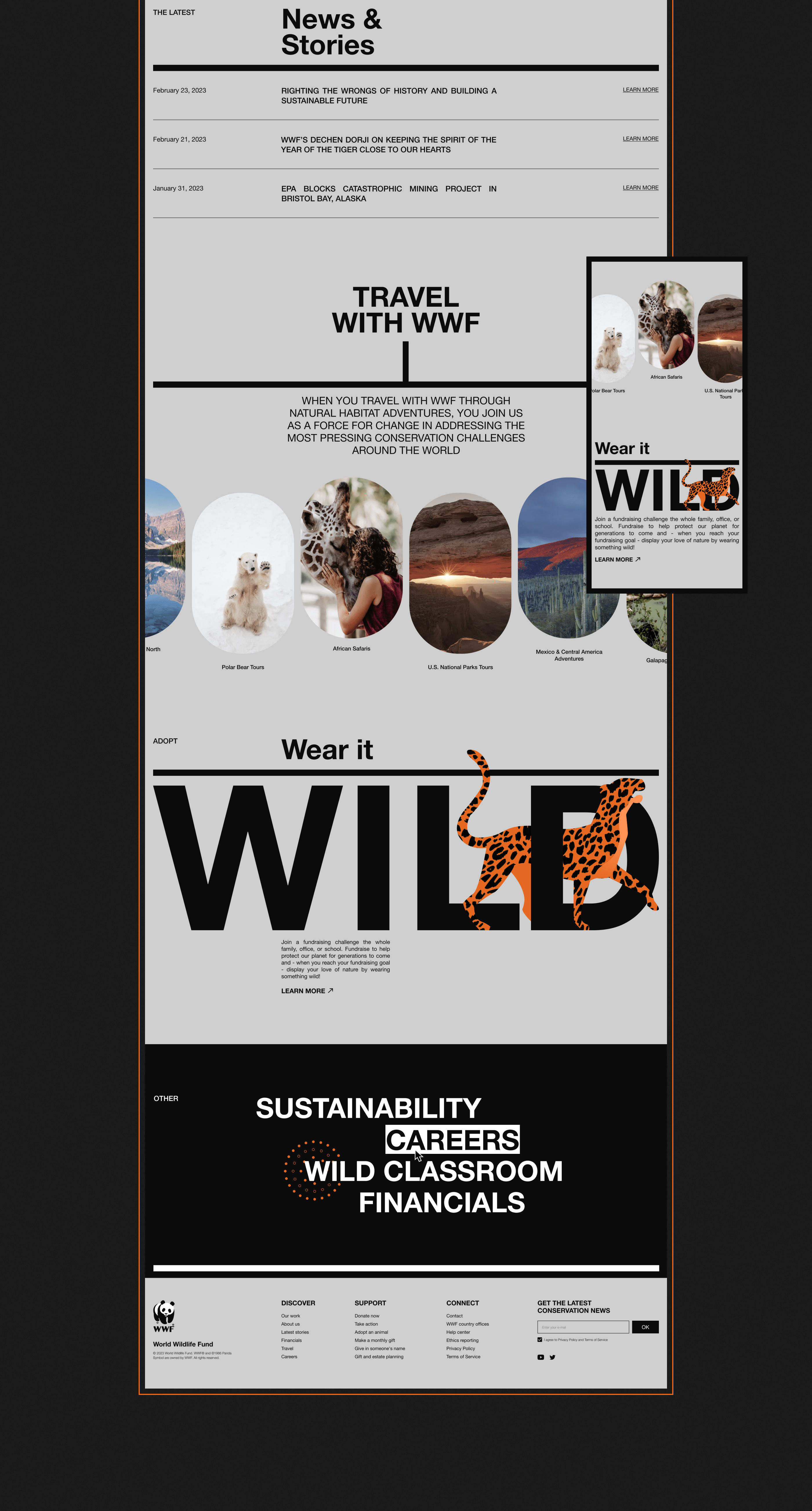 WWF | Corporate website — Изображение №3 — Интерфейсы на Dprofile