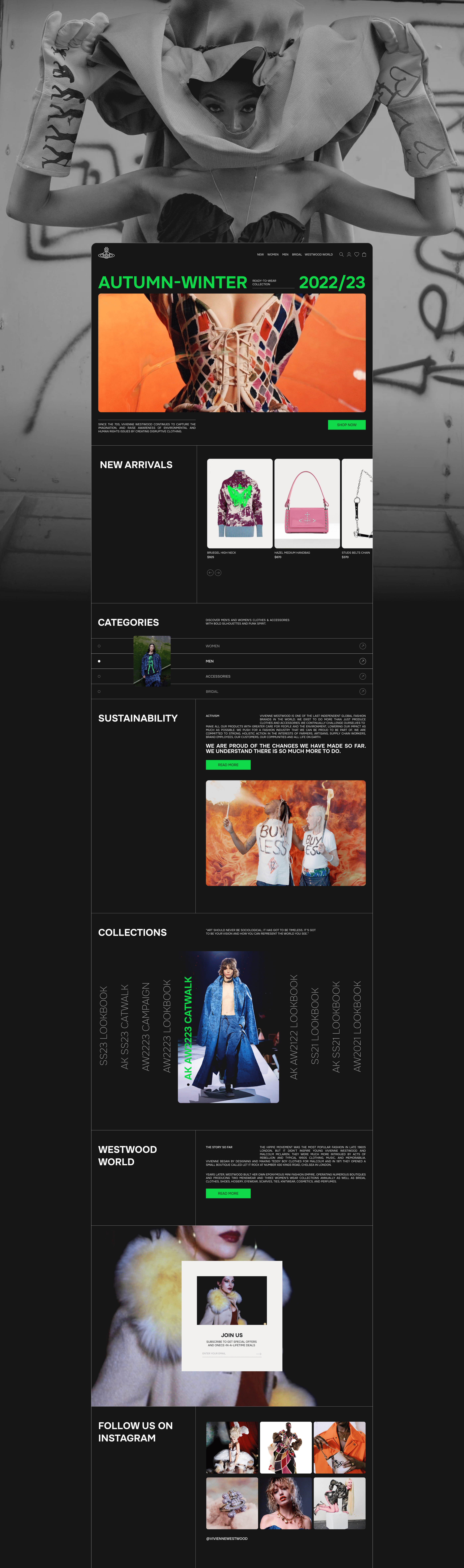 Vivienne Westwood | E-commerce — Изображение №2 — Анимация, Интерфейсы на Dprofile