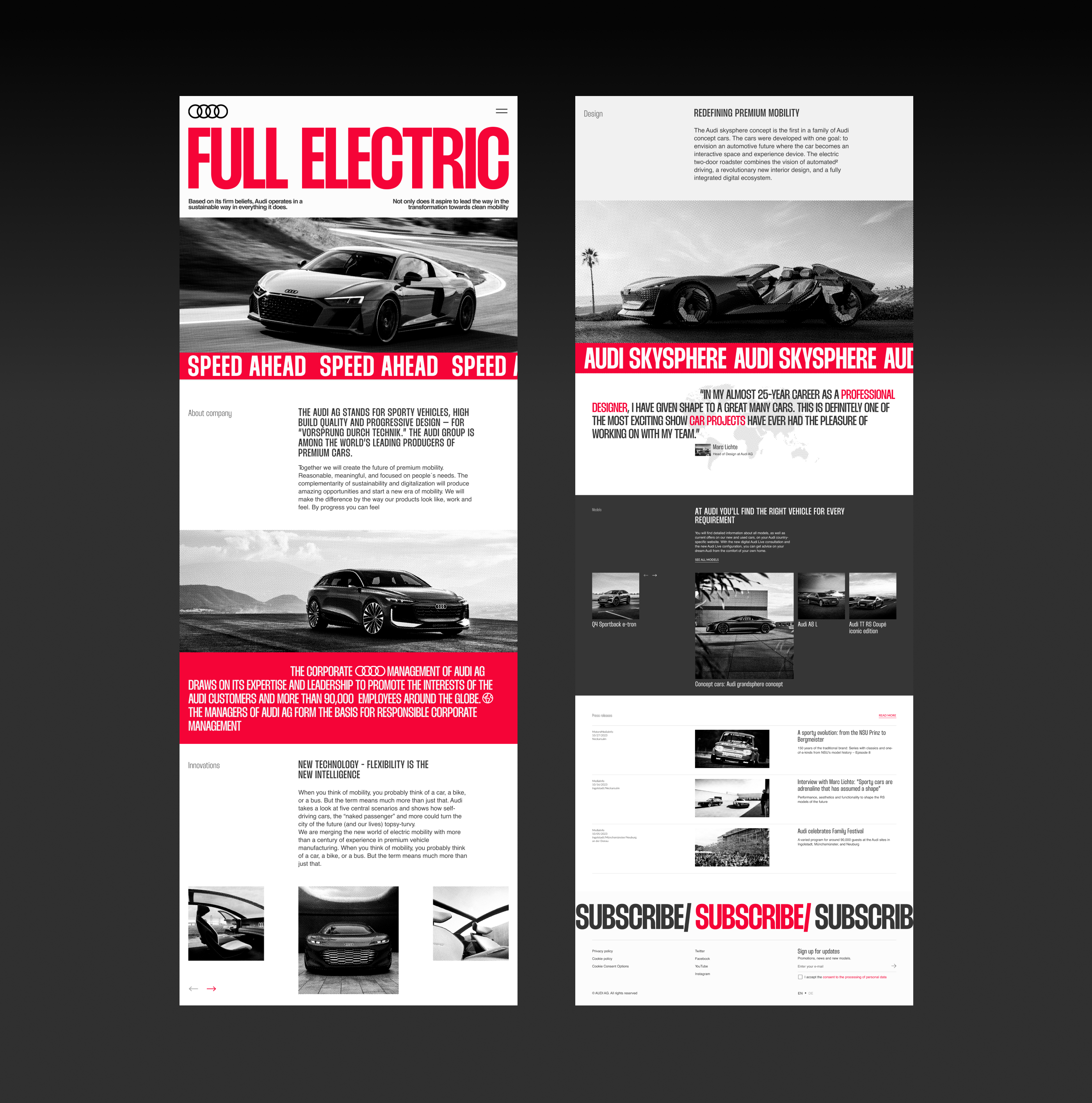 Redesign AUDI Corporate website — Изображение №3 — Интерфейсы на Dprofile