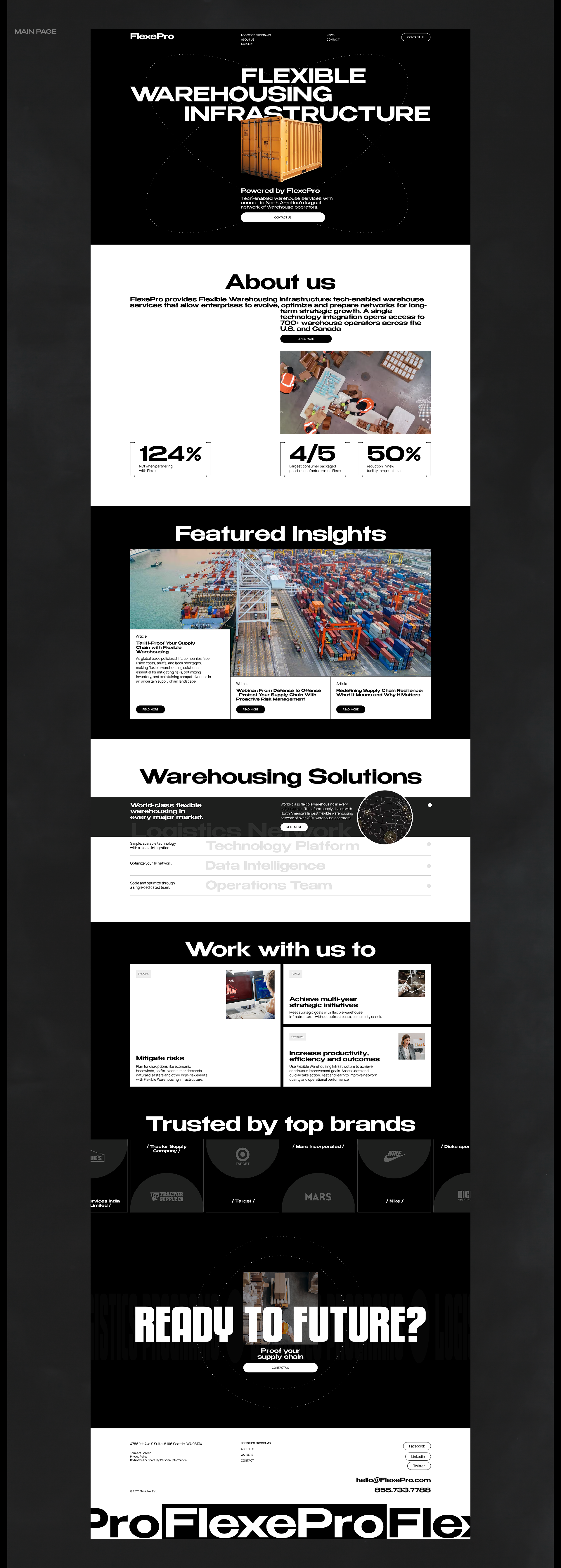 FLEXEPRO I Warehousing Infrastructure — Изображение №4 — Интерфейсы на Dprofile