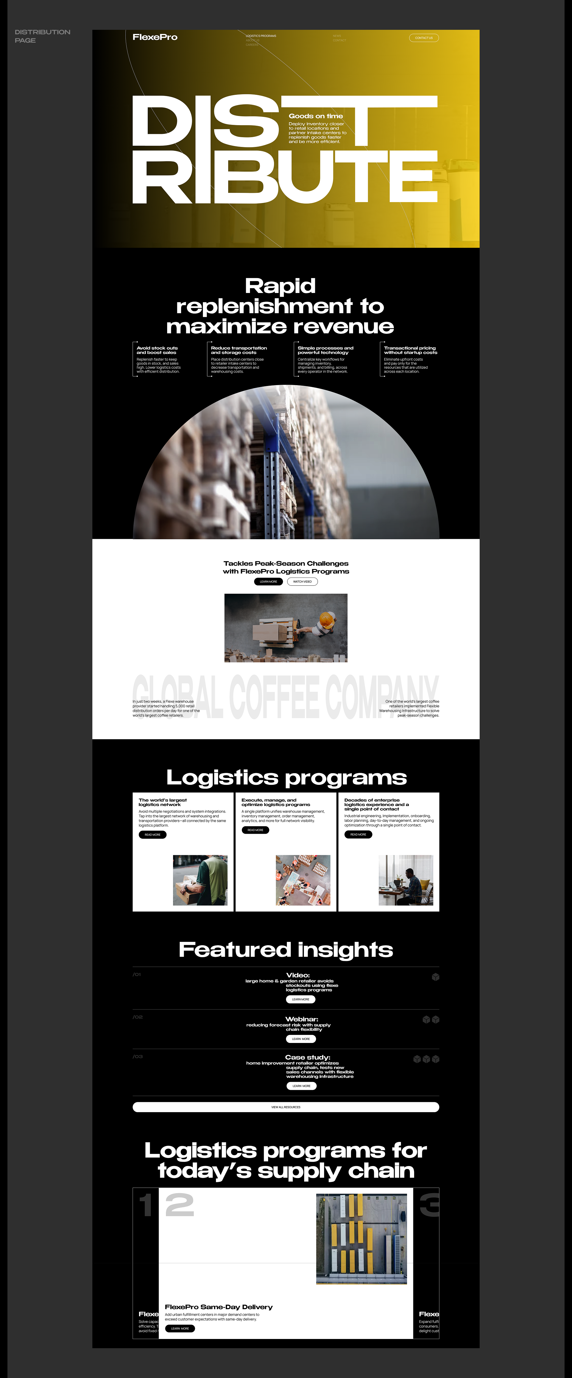 FLEXEPRO I Warehousing Infrastructure — Изображение №7 — Интерфейсы на Dprofile