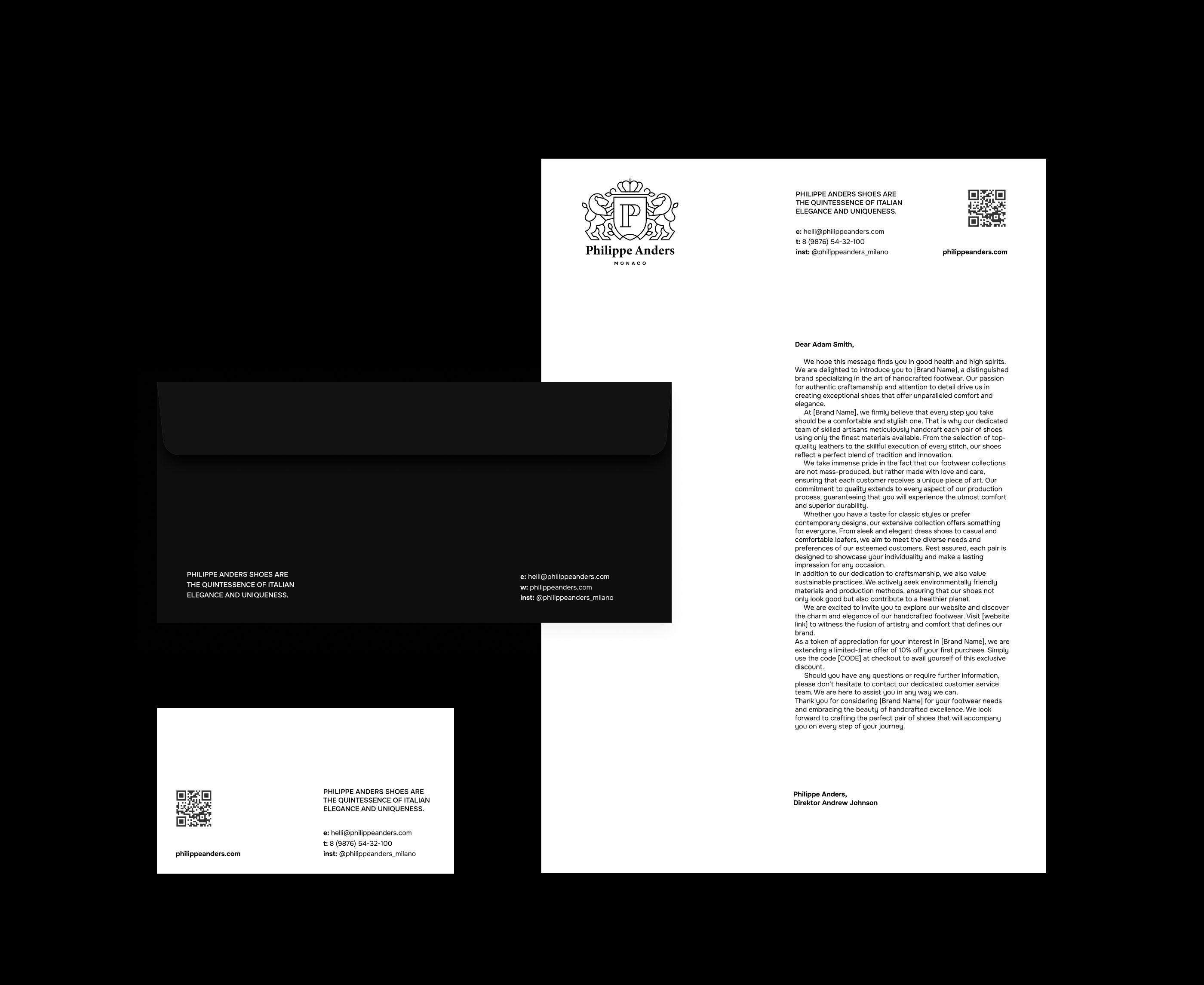 Philippe Anders — Brand Identity — Изображение №4 — Брендинг на Dprofile