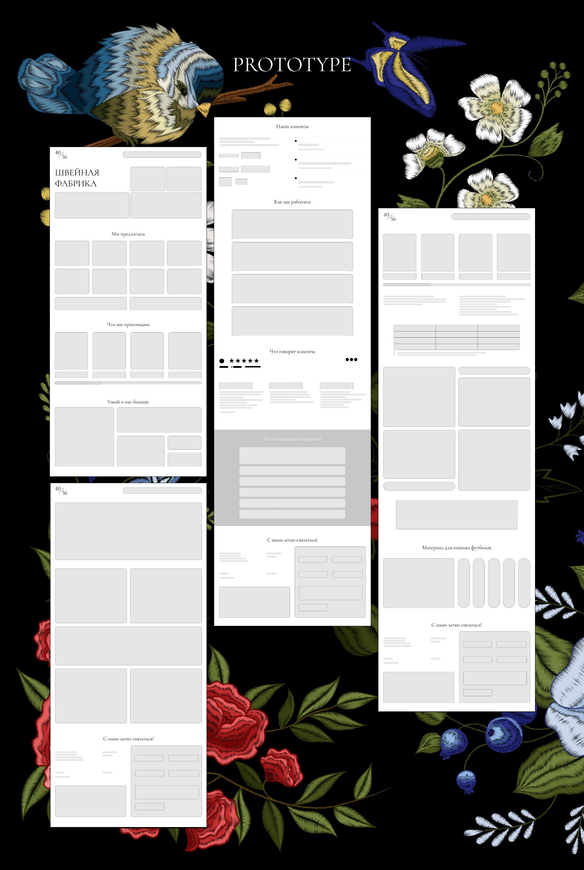Website for a sewing factory | UX/UI Design Concept — Изображение №11 — Интерфейсы, Анимация на Dprofile