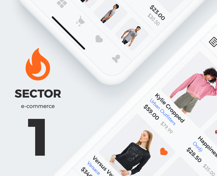 Sector E-commerce — Интерфейсы на Dprofile